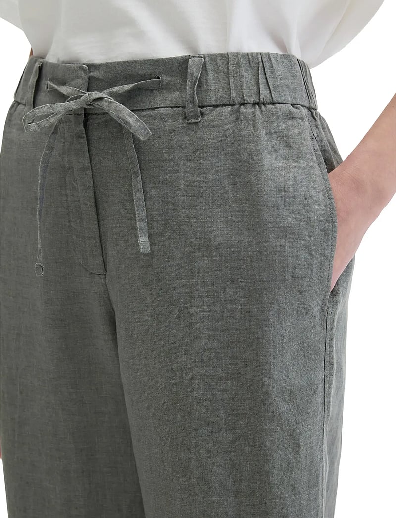 Marc O'Polo - Woven Pants - hørbukser - slate grey melange - 3