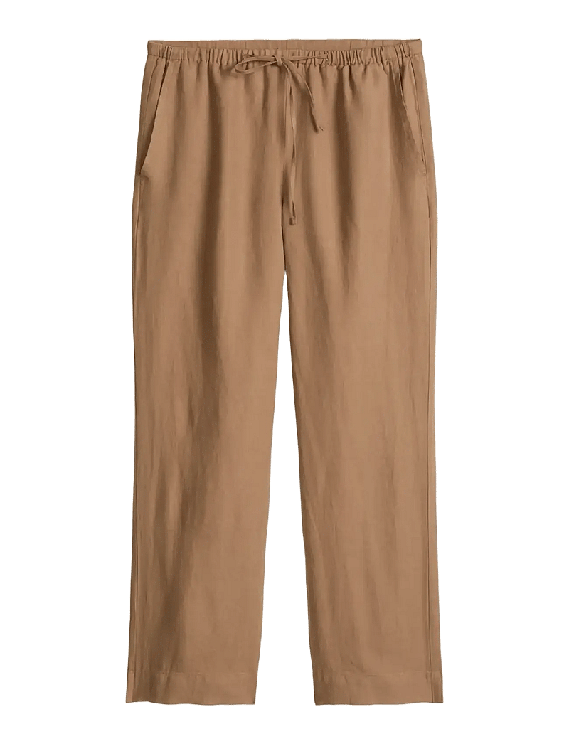 Marc O'Polo - Woven Pants - hørbukser - burnt brown - 1