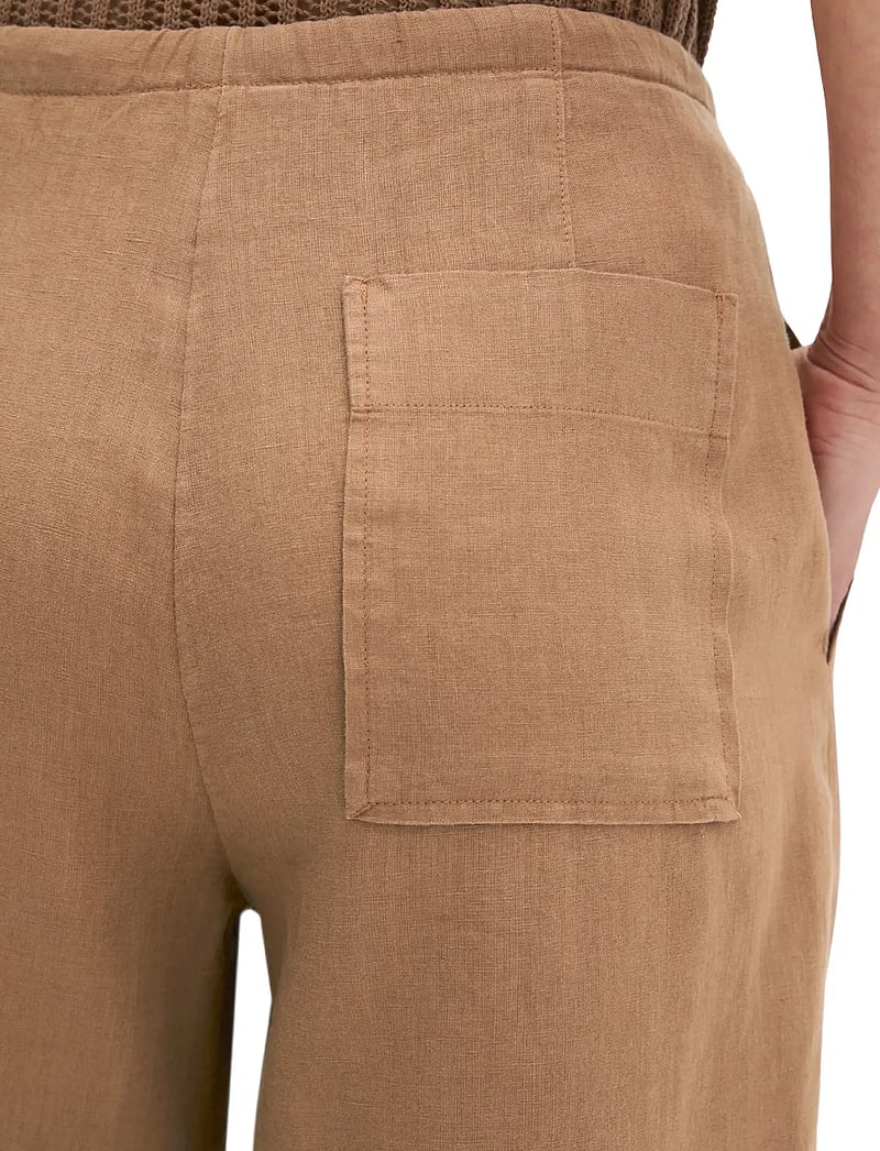 Marc O'Polo - Woven Pants - hørbukser - burnt brown - 3