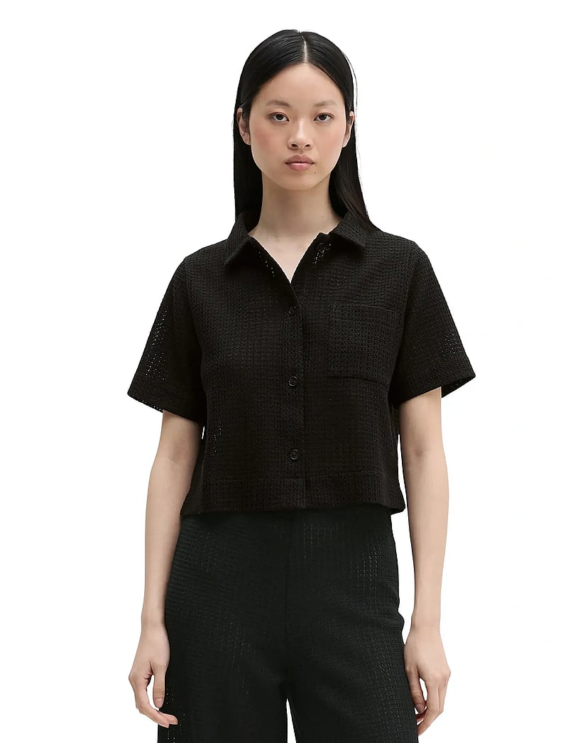 Marc O'Polo - Jersey T-Shirts Shortsleeve - kurzärmlige hemden - black - 0