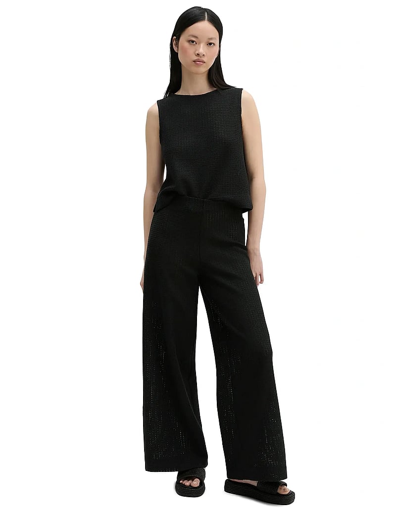 Marc O'Polo - Jersey Pants - tailored trousers - black - 4