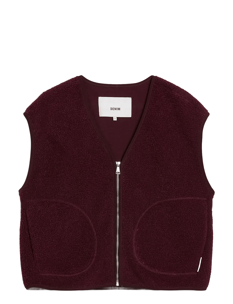 Marc O'Polo - Sweatjackets Sleeveless, Teddy, CF Zip - fleece & teddy vests - mahagony jam - 1