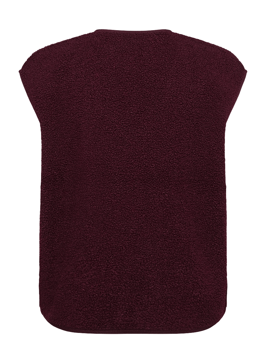 Marc O'Polo - Sweatjackets Sleeveless, Teddy, CF Zip - fleece & teddy vests - mahagony jam - 2