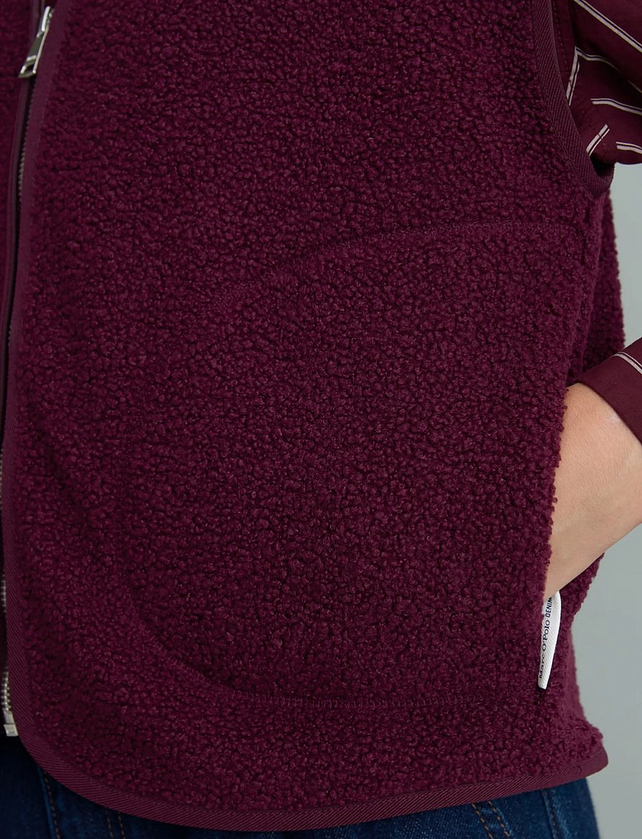 Marc O'Polo - Sweatjackets Sleeveless, Teddy, CF Zip - fleece & teddy vests - mahagony jam - 3