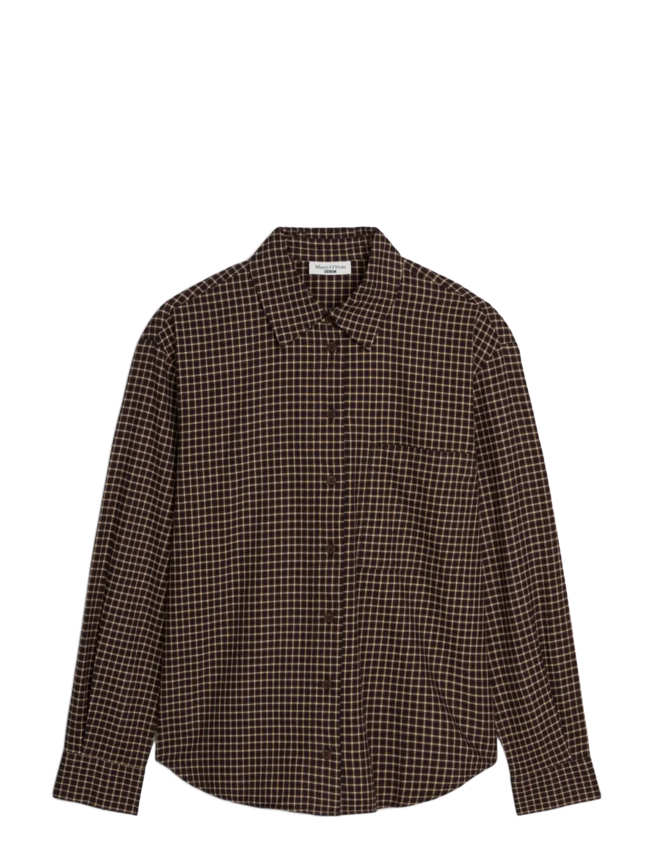 Marc O'Polo - Woven Blouses Longsleeve - langärmlige hemden - black_multi_01 - 1