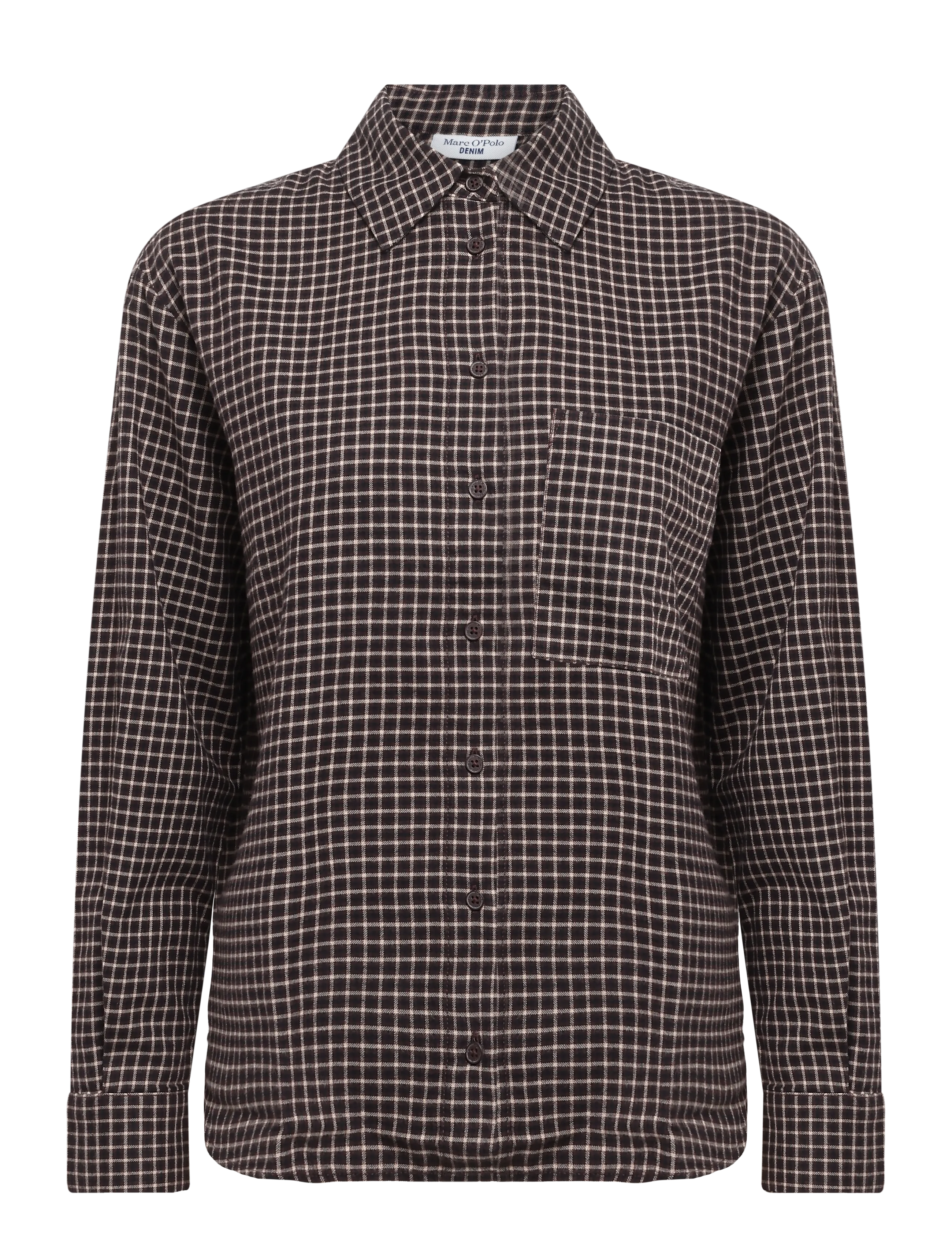 Marc O'Polo Woven Blouses Longsleeve - Clothing - BLACK_MULTI_01 / black