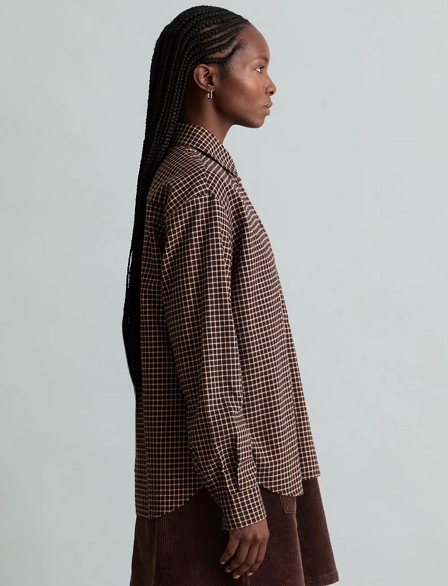 Marc O'Polo - Woven Blouses Longsleeve - langärmlige hemden - black_multi_01 - 4