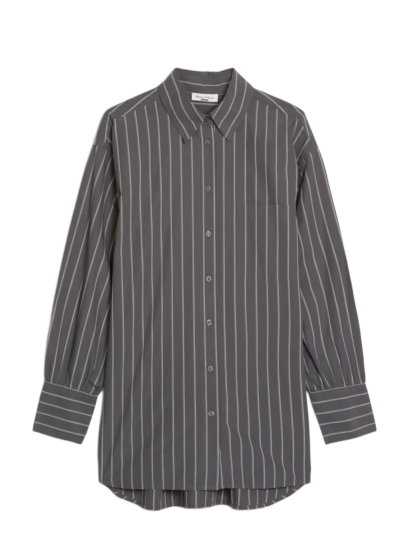 Marc O'Polo - Woven Blouses Longsleeve - langärmlige hemden - dark grey_multi_01 - 1