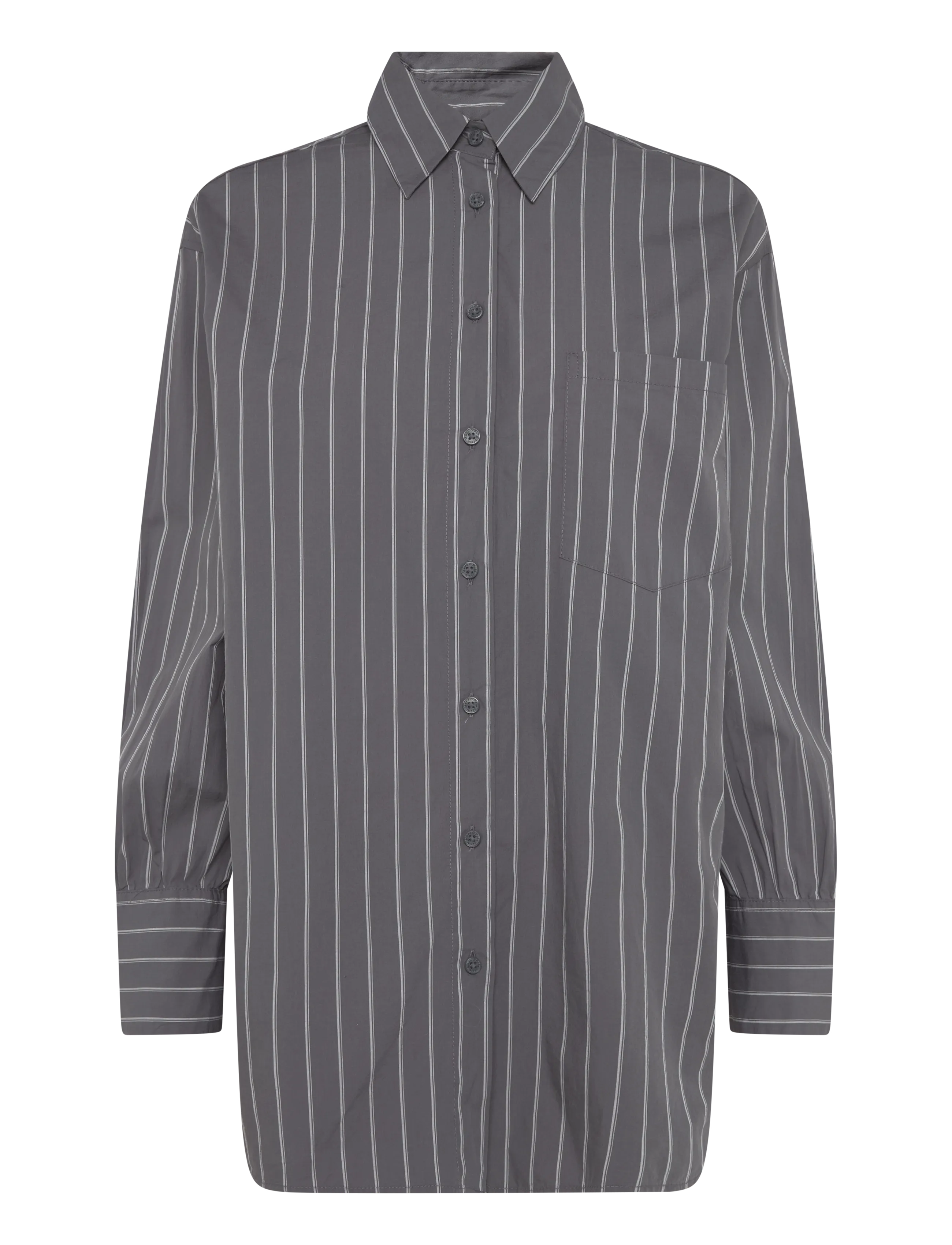 Marc O'Polo Woven Blouses Longsleeve - Blusen & Hemden - DARK GREY_MULTI_01 / grey