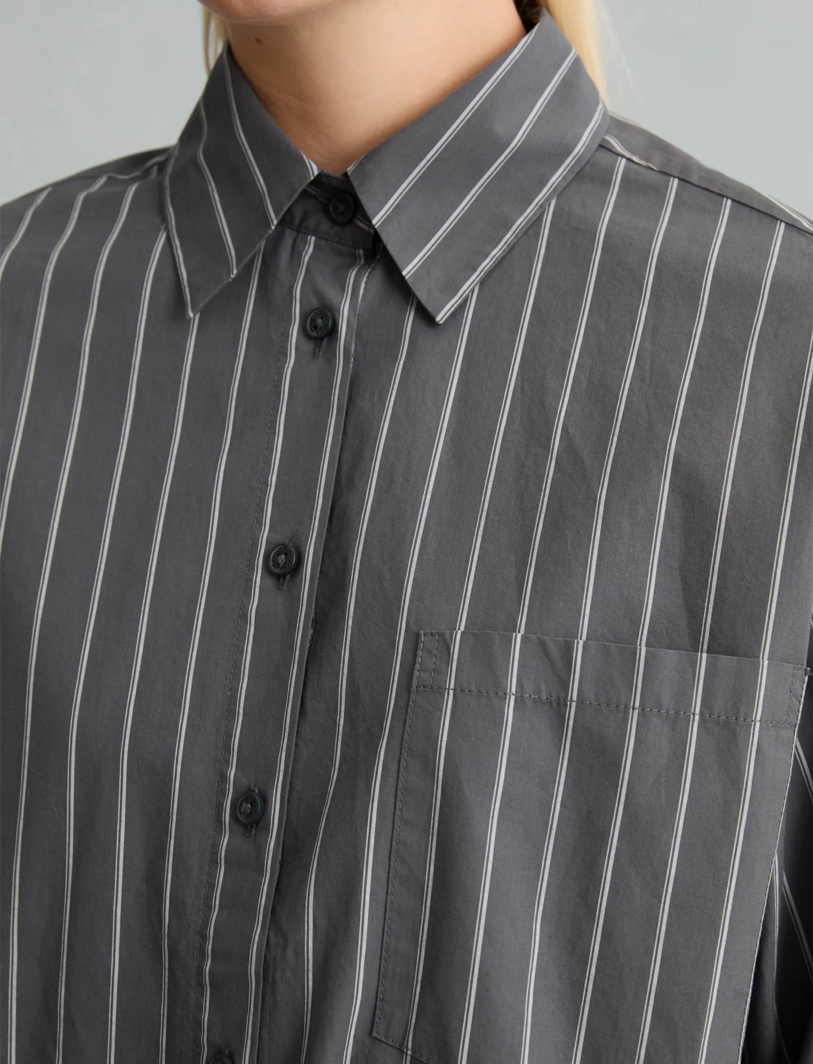Marc O'Polo - Woven Blouses Longsleeve - langärmlige hemden - dark grey_multi_01 - 3