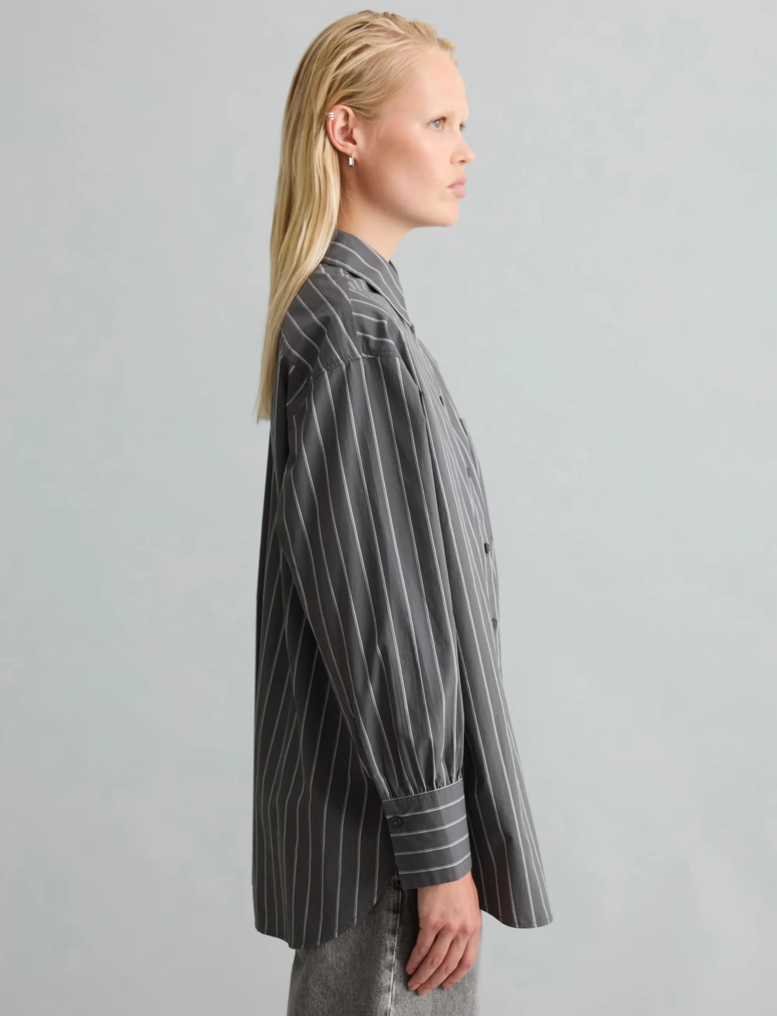 Marc O'Polo - Woven Blouses Longsleeve - langärmlige hemden - dark grey_multi_01 - 4