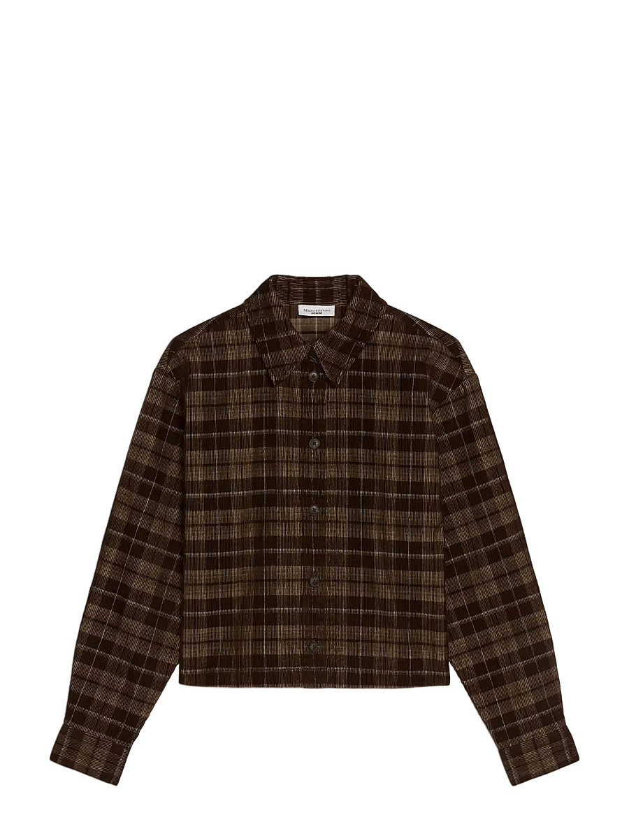 Marc O'Polo - Woven Blouses Longsleeve - langärmlige hemden - medium brown_multi_01 - 1