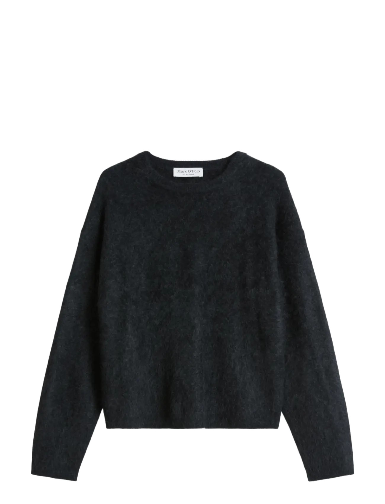 Marc O'Polo Pullovers, LSL, Round-Neck - Striktrøjer - COAL GREY MELANGE / grey