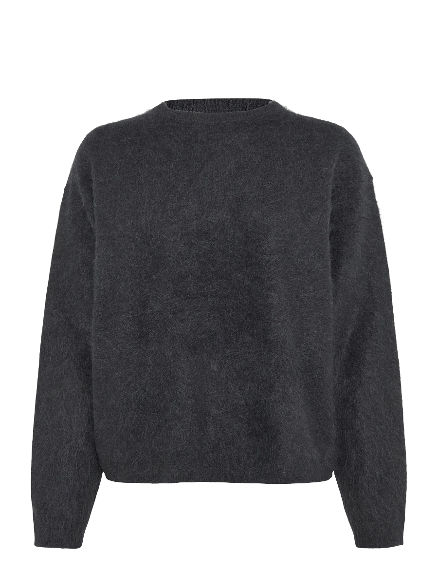 Marc O'Polo - Pullovers, LSL, Round-Neck - jumpers - coal grey melange - 1