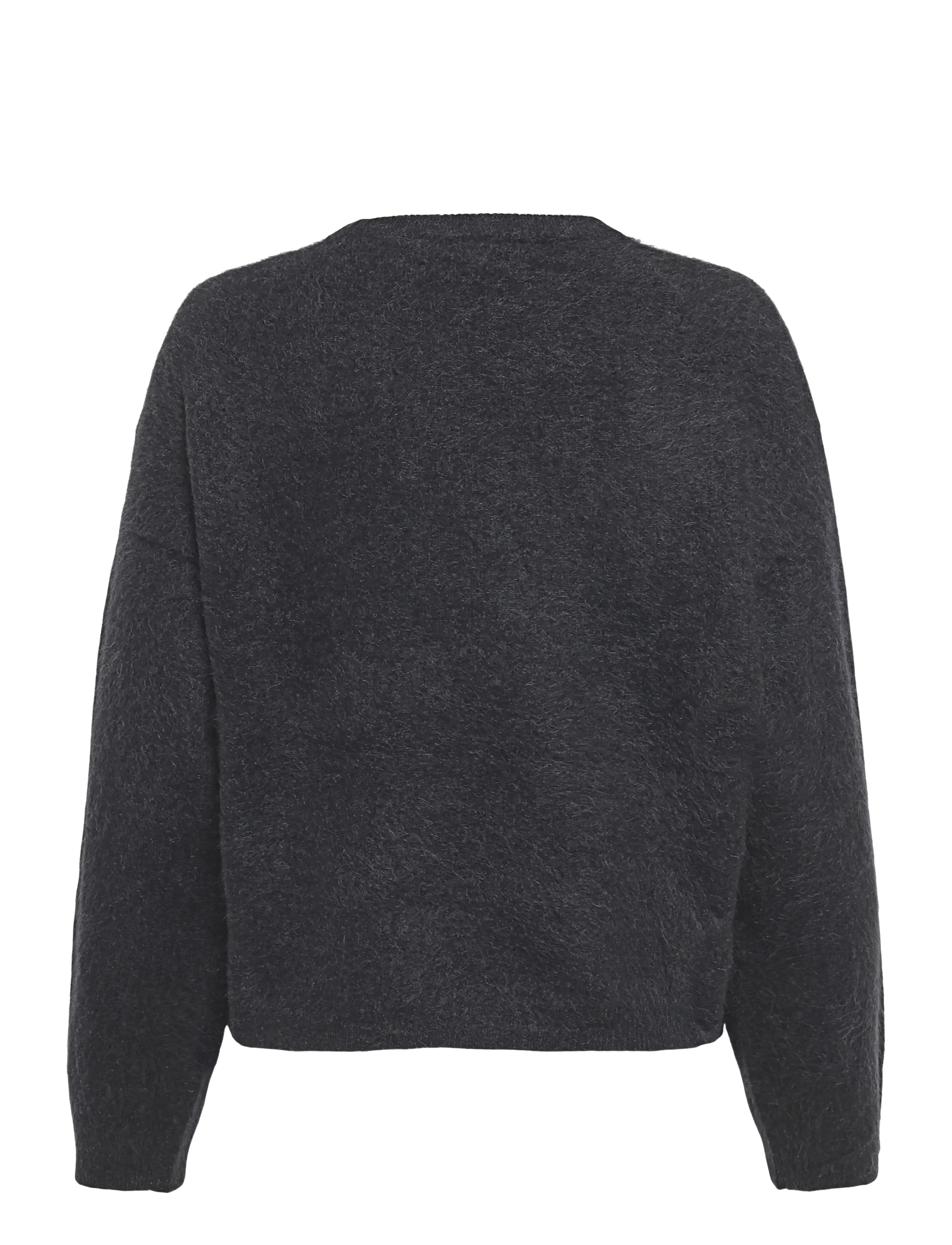 Marc O'Polo - Pullovers, LSL, Round-Neck - jumpers - coal grey melange - 2