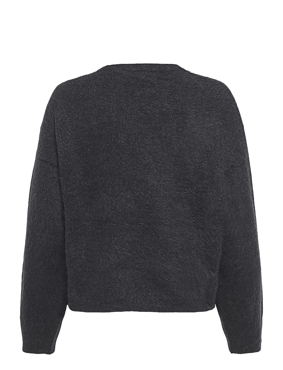 Marc O'Polo - Pullovers, LSL, Round-Neck - jumpers - coal grey melange - 2