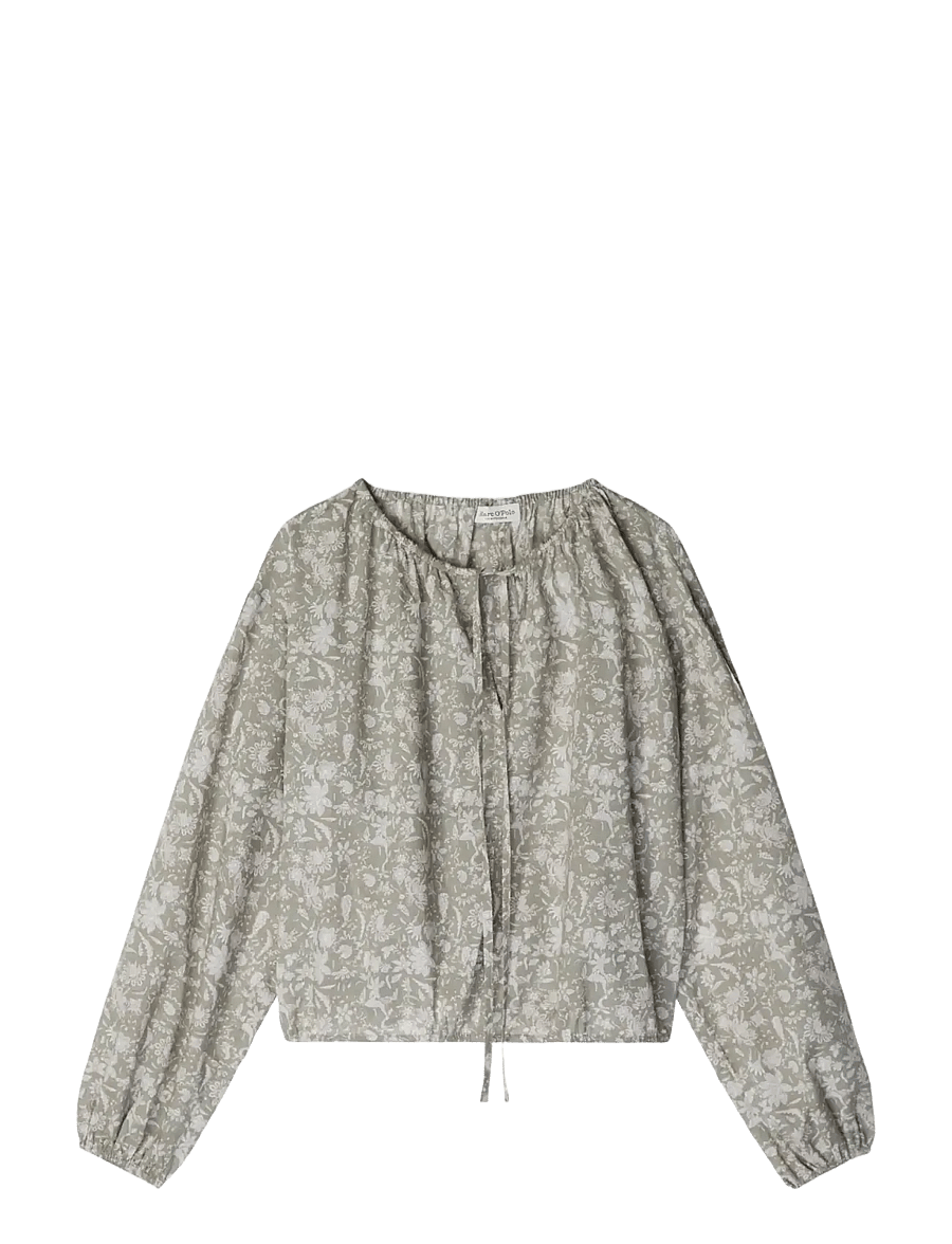 Marc O'Polo - SHIRTS/BLOUSES LONG SLEEVE - pikkade varrukatega pluusid - multi/ fresh sage - 1