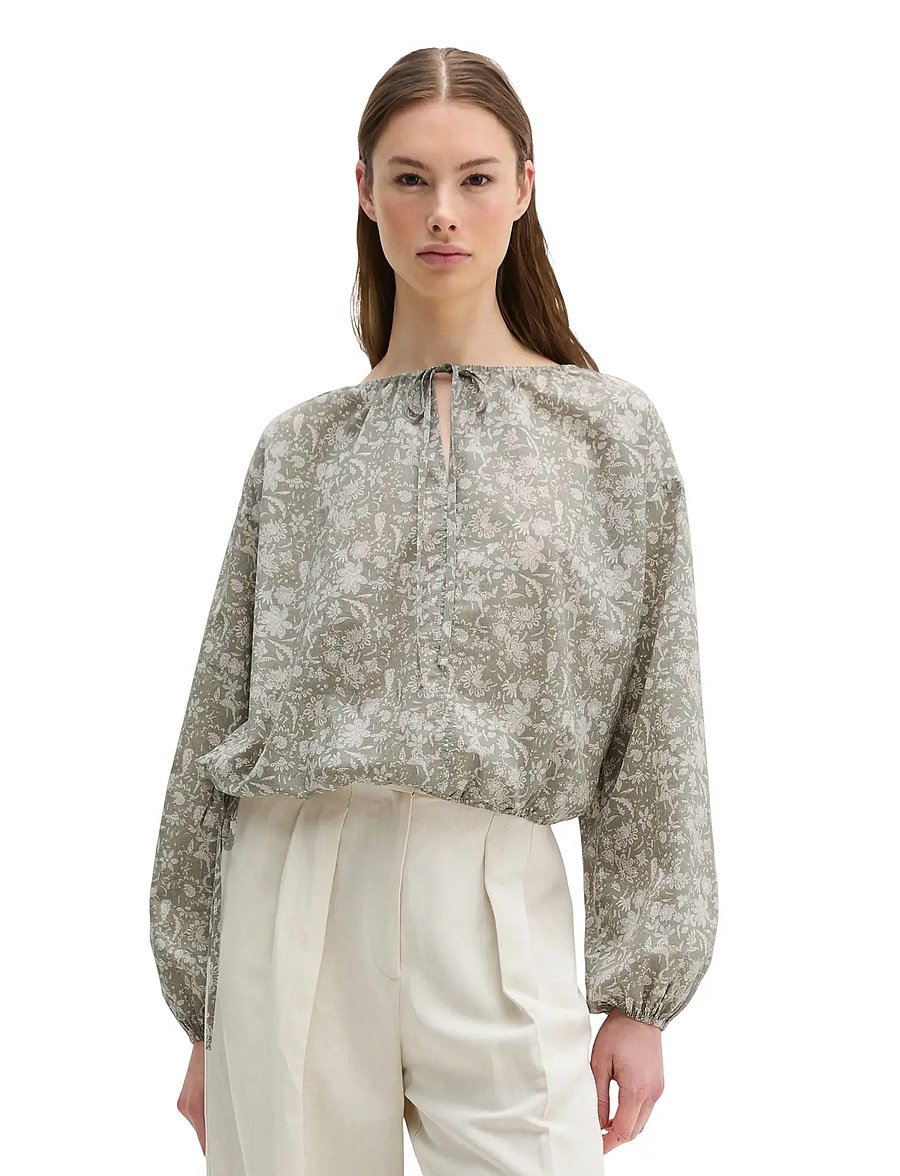 Marc O'Polo - SHIRTS/BLOUSES LONG SLEEVE - pikkade varrukatega pluusid - multi/ fresh sage - 0