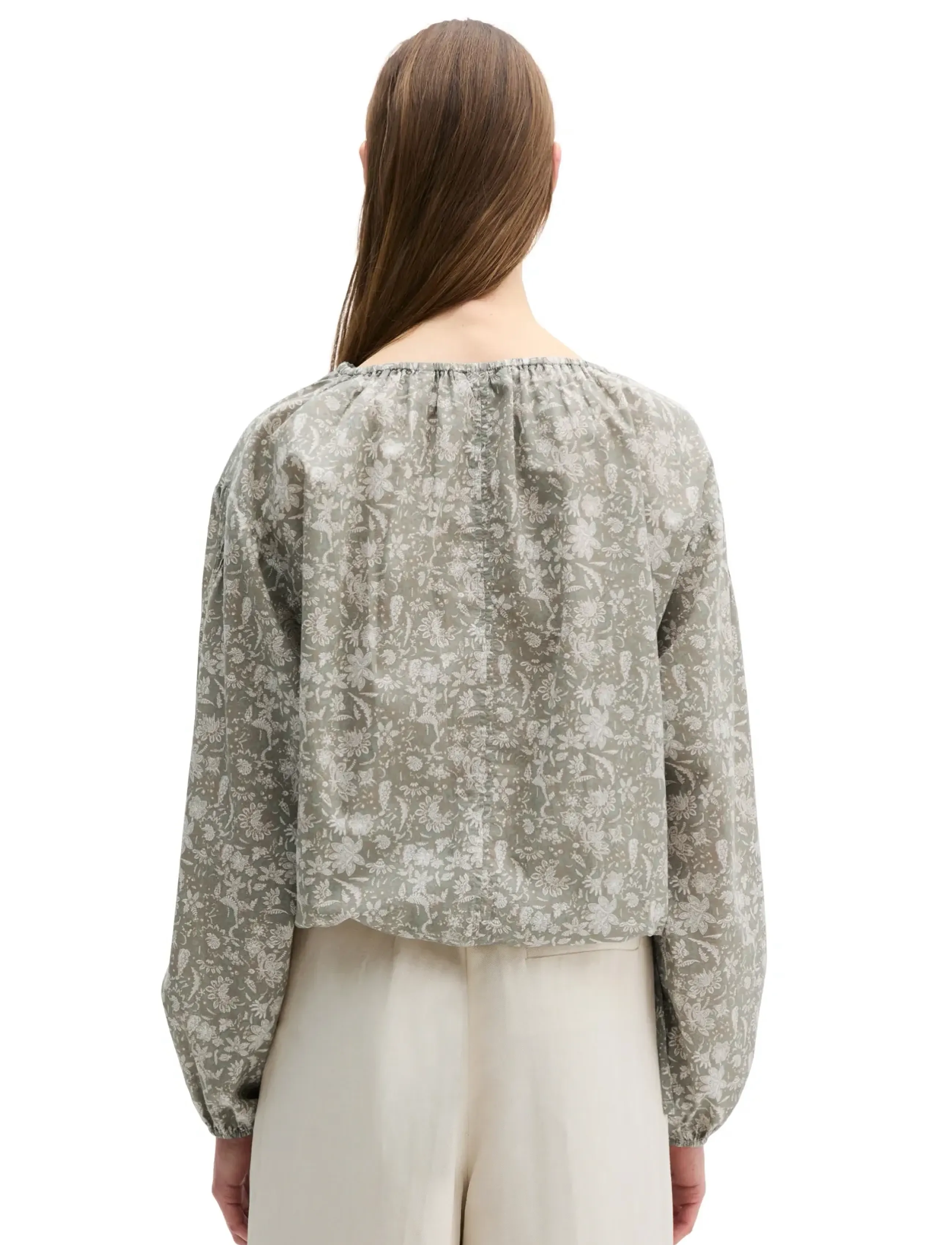 Marc O'Polo - SHIRTS/BLOUSES LONG SLEEVE - pikkade varrukatega pluusid - multi/ fresh sage - 2
