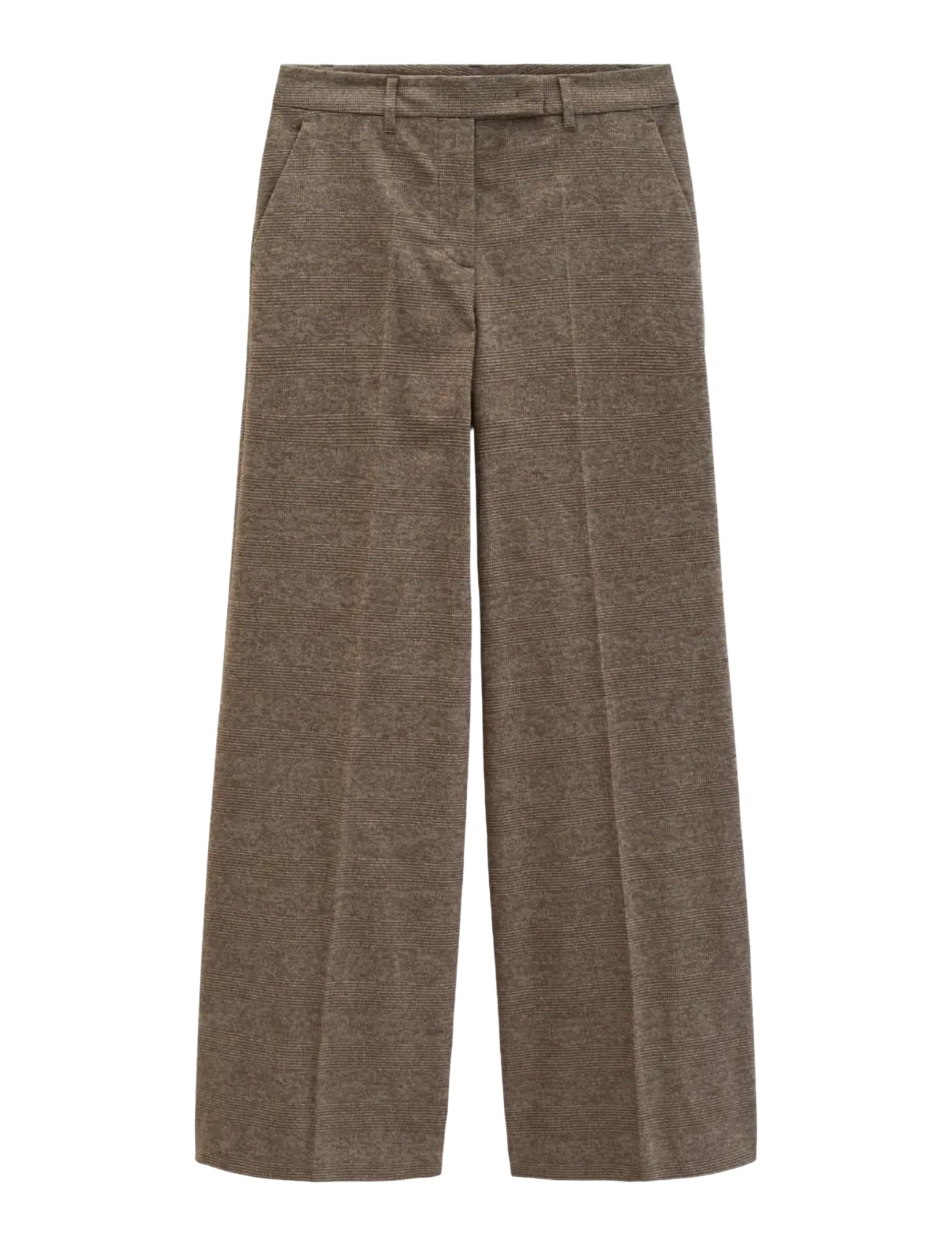 Marc O'Polo - Woven Pants - laia säärega püksid - dark brown_multi_01 - 1