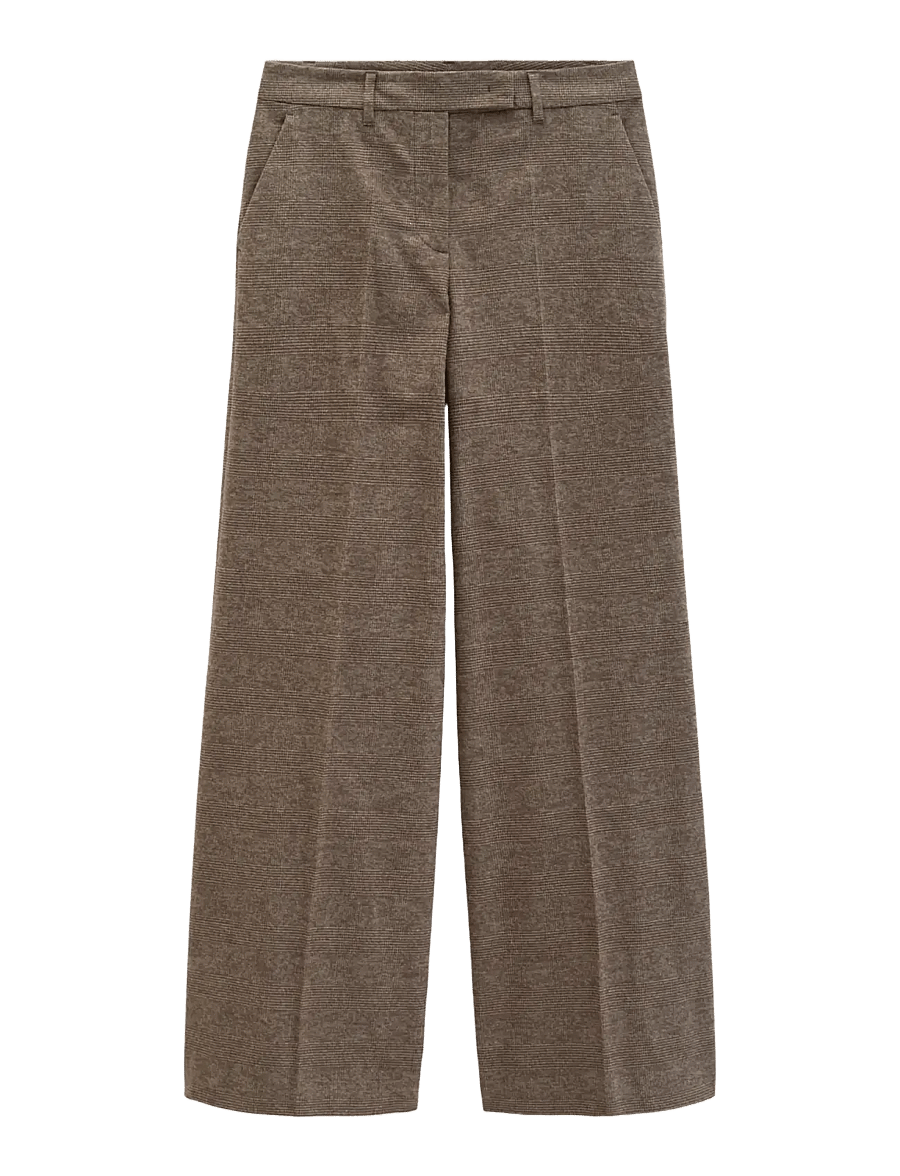 Marc O'Polo - Woven Pants - laia säärega püksid - dark brown_multi_01 - 1