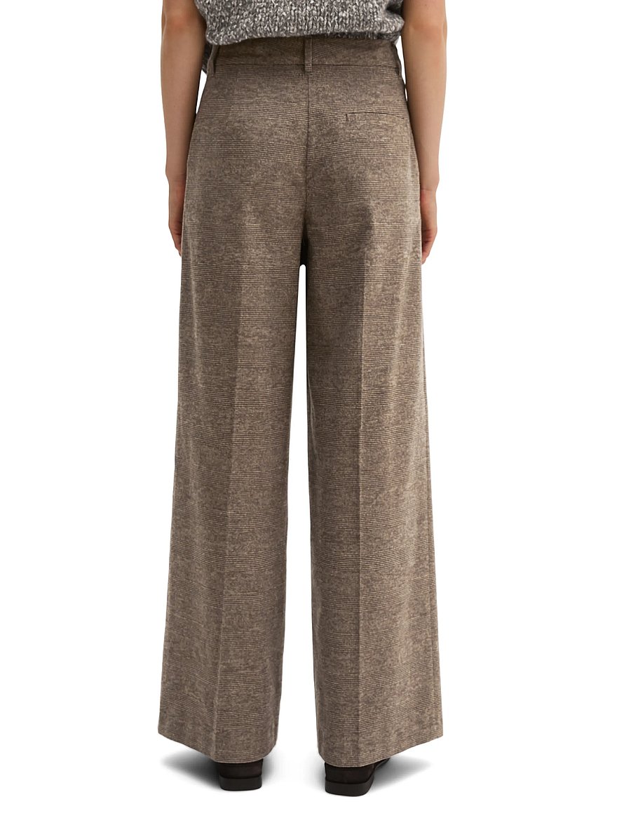 Marc O'Polo - Woven Pants - laia säärega püksid - dark brown_multi_01 - 2