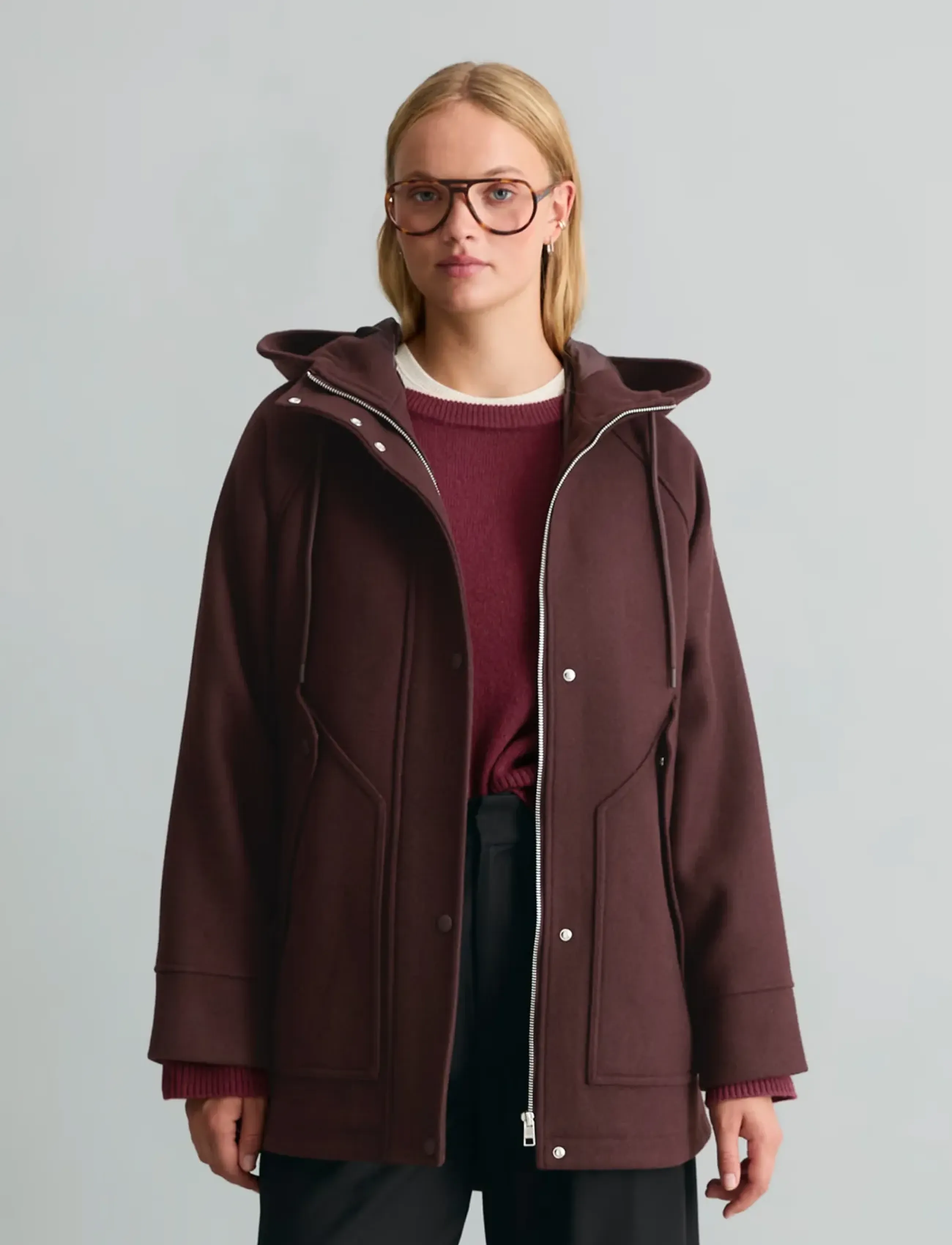 Marc O'Polo Woven Outdoor Coats - Kleidung - ESPRESSO BROWN / brown