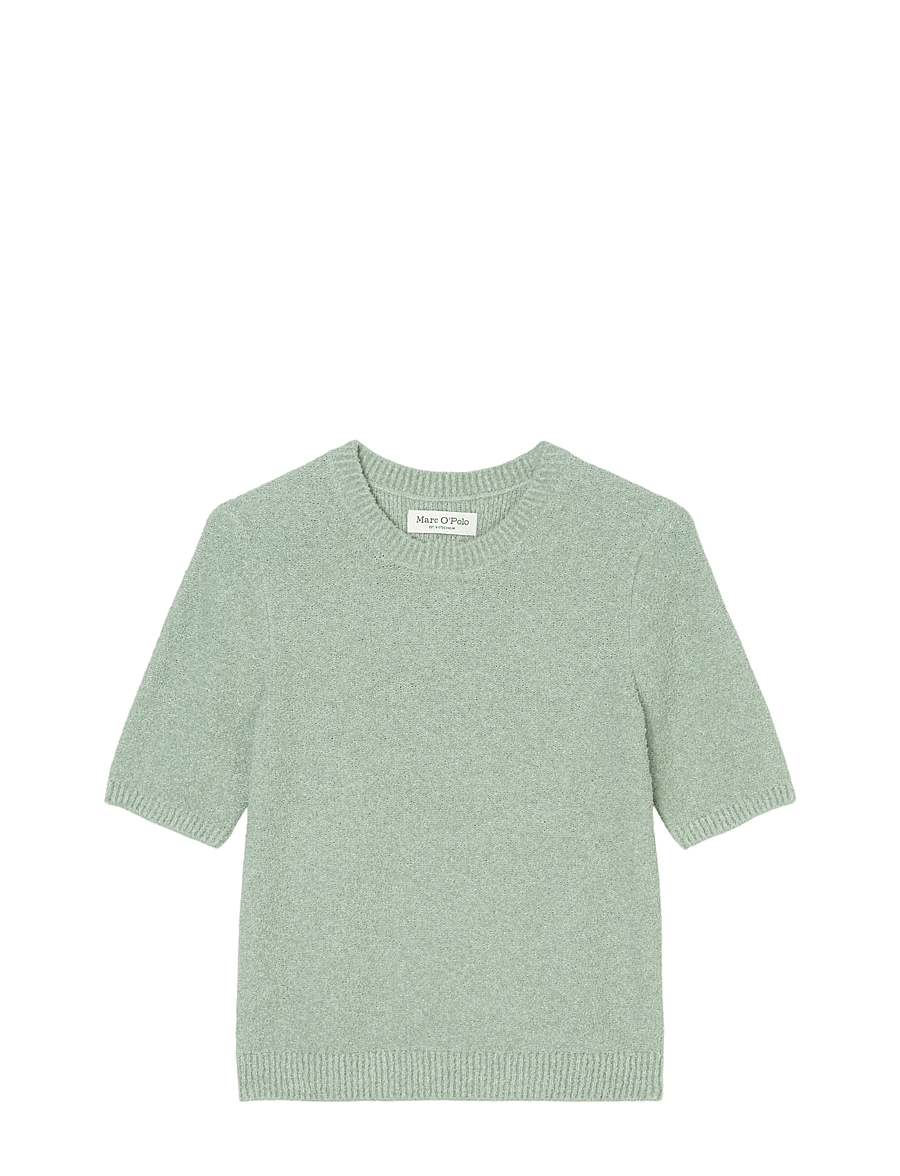 Marc O'Polo - PULLOVER SHORT SLEEVE - striktrøjer - dusty mint - 1