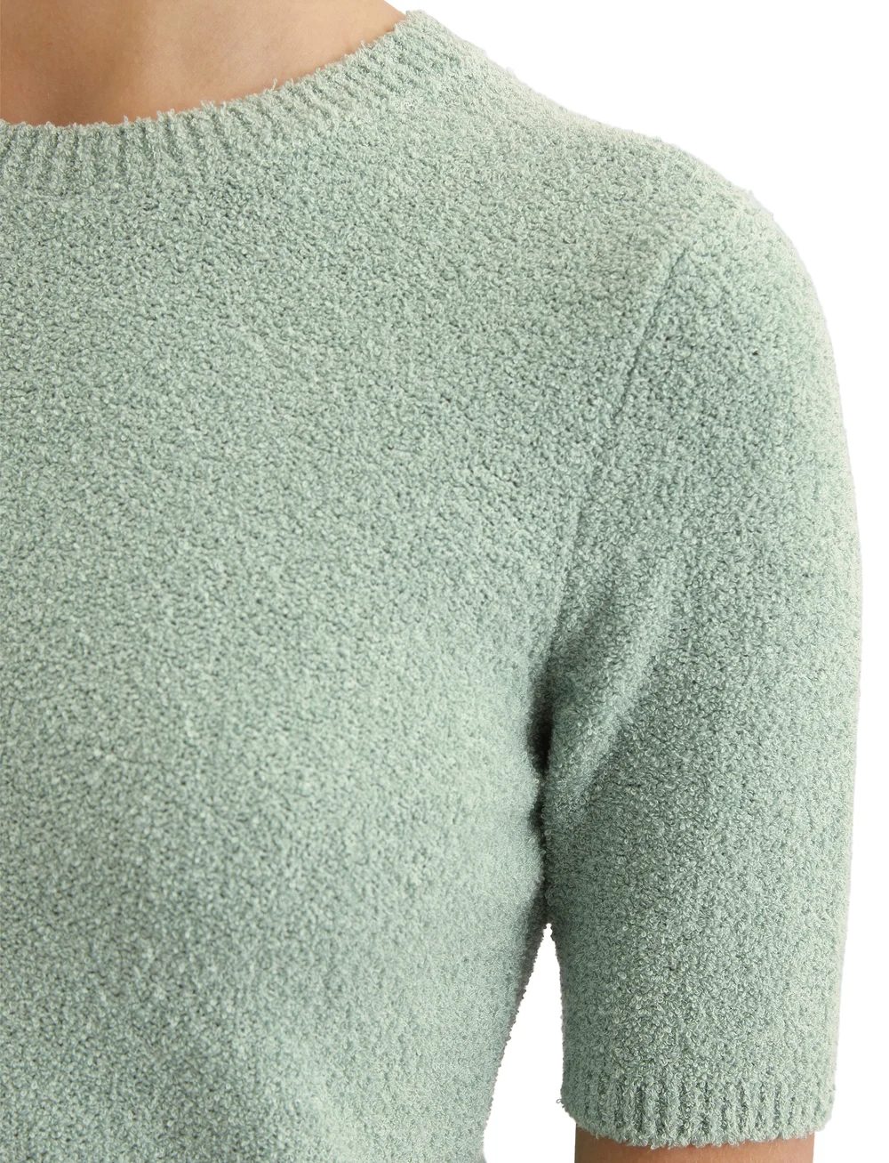 Marc O'Polo - PULLOVER SHORT SLEEVE - striktrøjer - dusty mint - 3