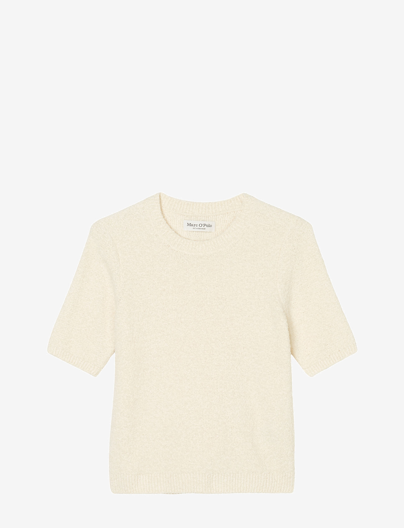 Marc O'Polo - PULLOVER SHORT SLEEVE - sügisesed riided - natural cotton - 0