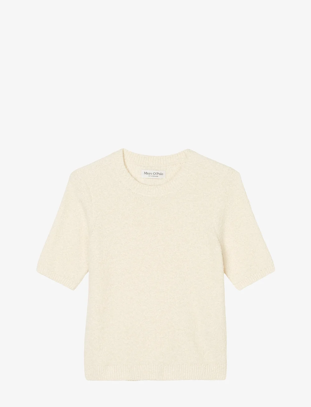 Marc O'Polo - PULLOVER SHORT SLEEVE - striktrøjer - natural cotton - 1
