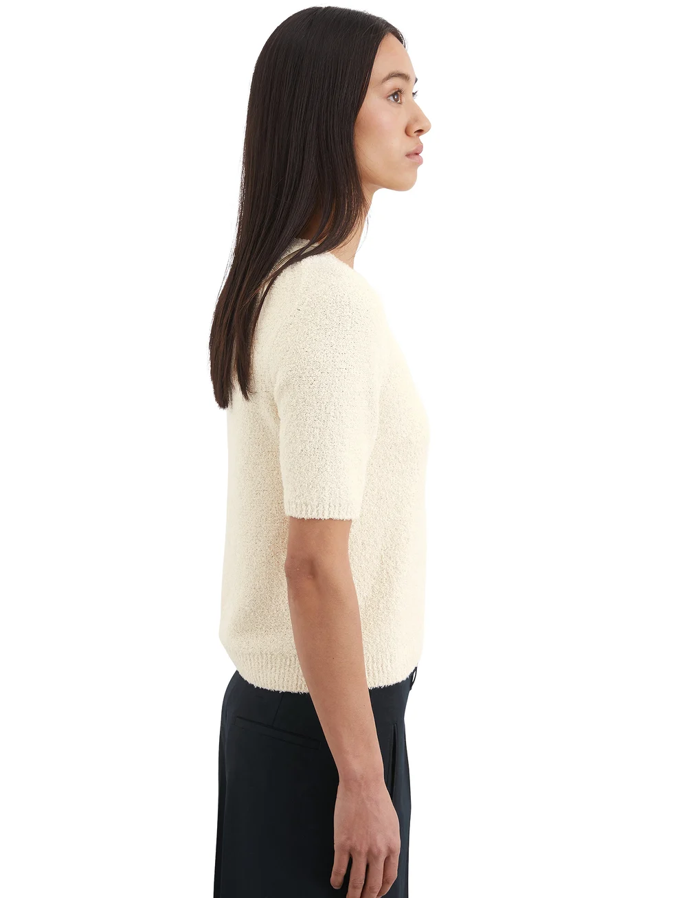 Marc O'Polo - PULLOVER SHORT SLEEVE - striktrøjer - natural cotton - 4
