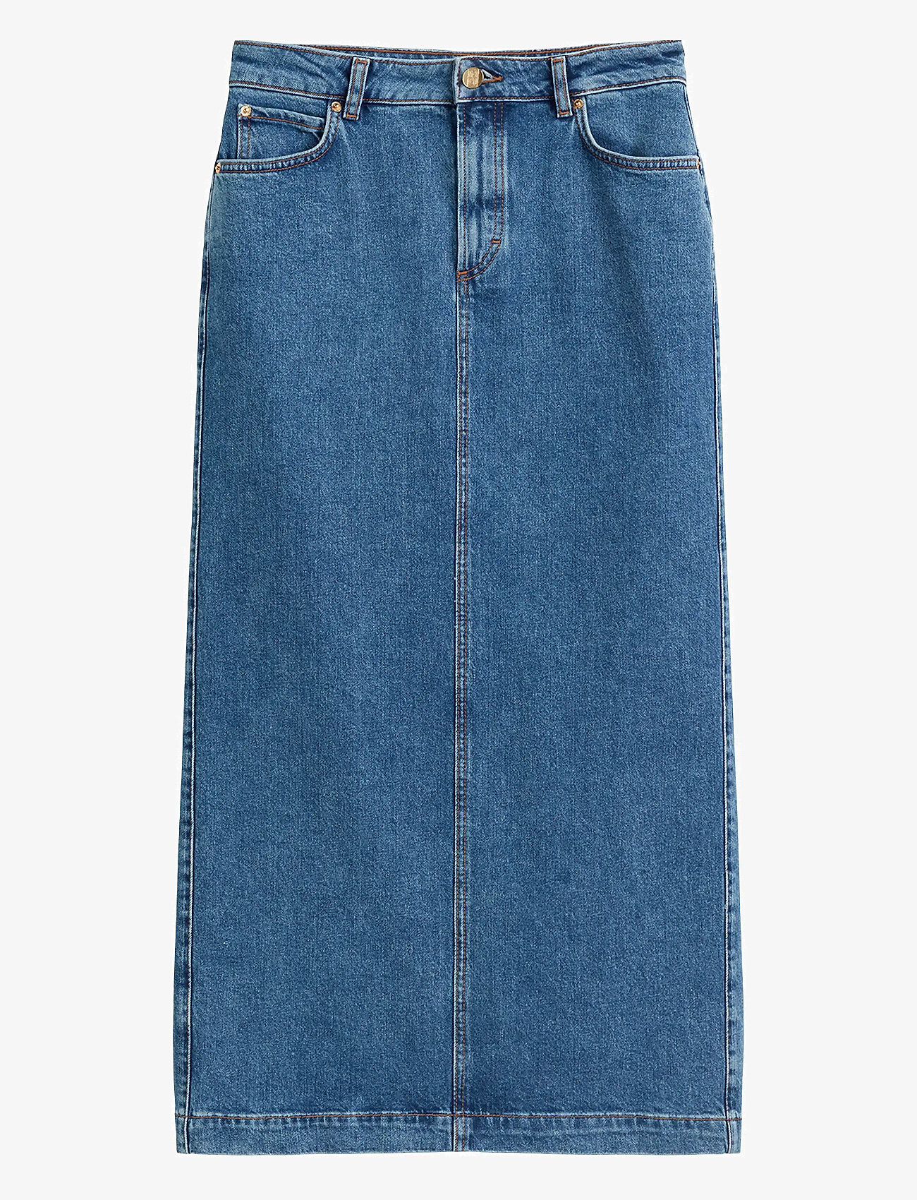 Marc O'Polo - DENIM SKIRT - teksaseelikud - deep mid blue wash - 1