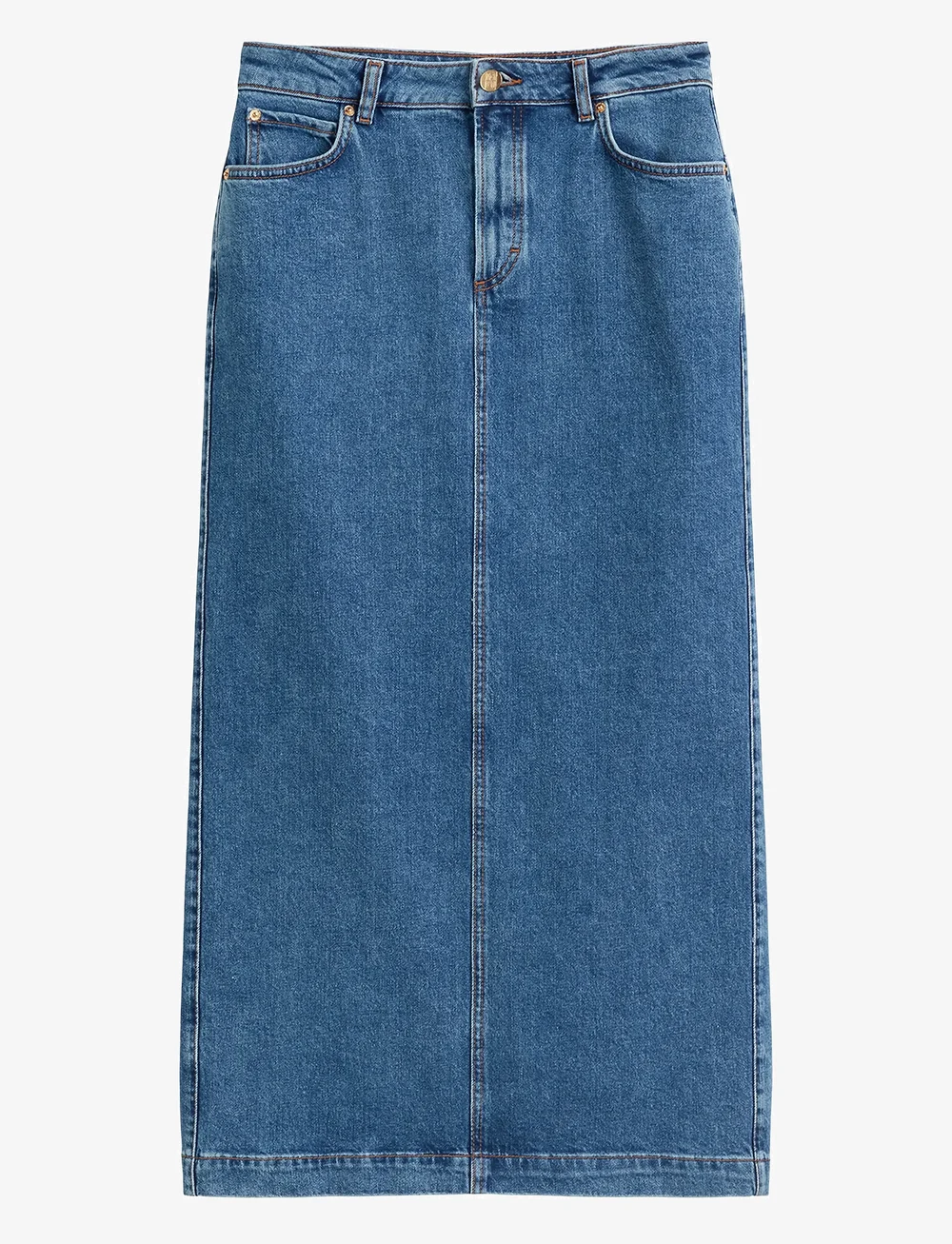 Marc O'Polo - DENIM SKIRT - jeanskjolar - deep mid blue wash - 1