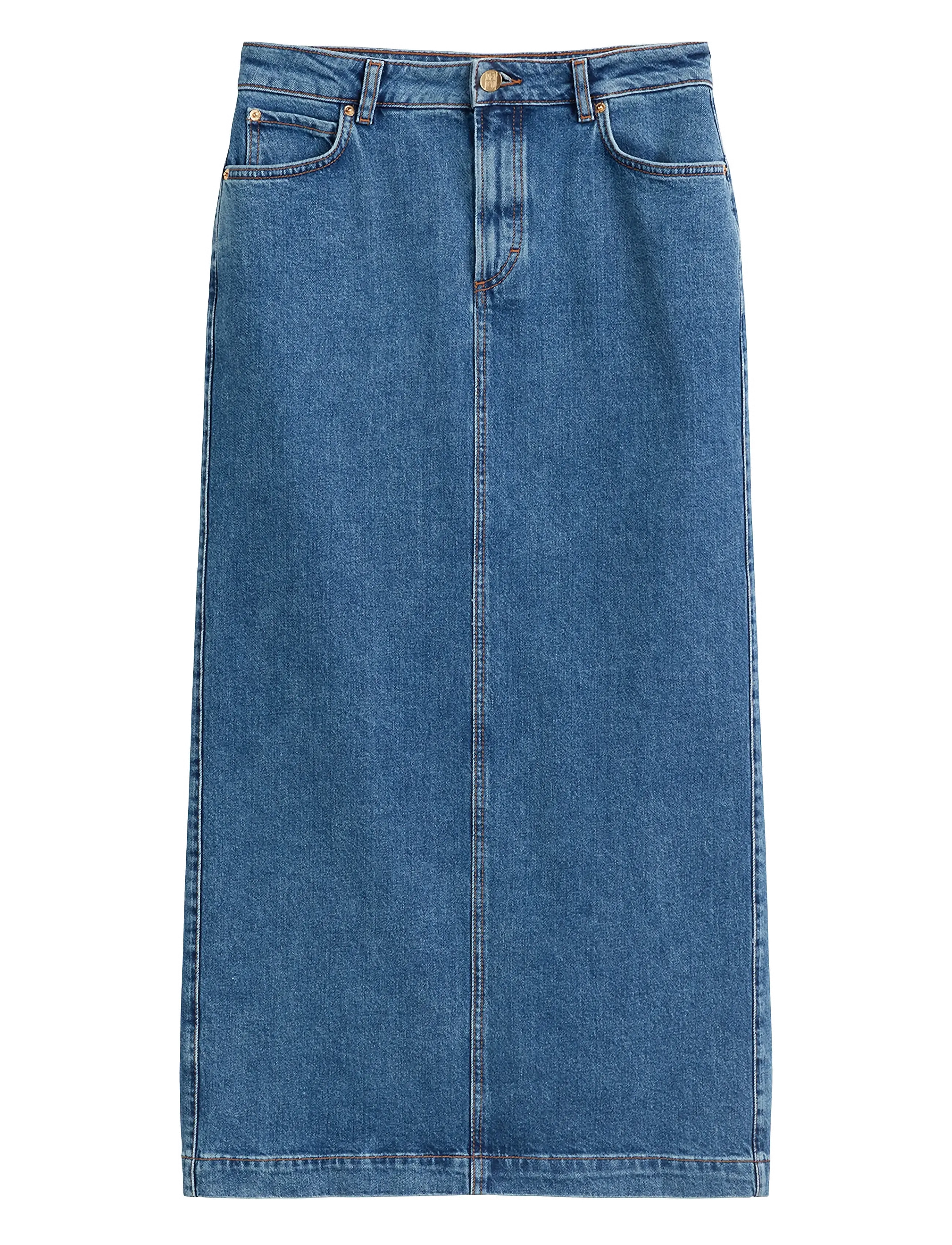 Marc O'Polo DENIM SKIRT - Transitional Layering - DEEP MID BLUE WASH / blue