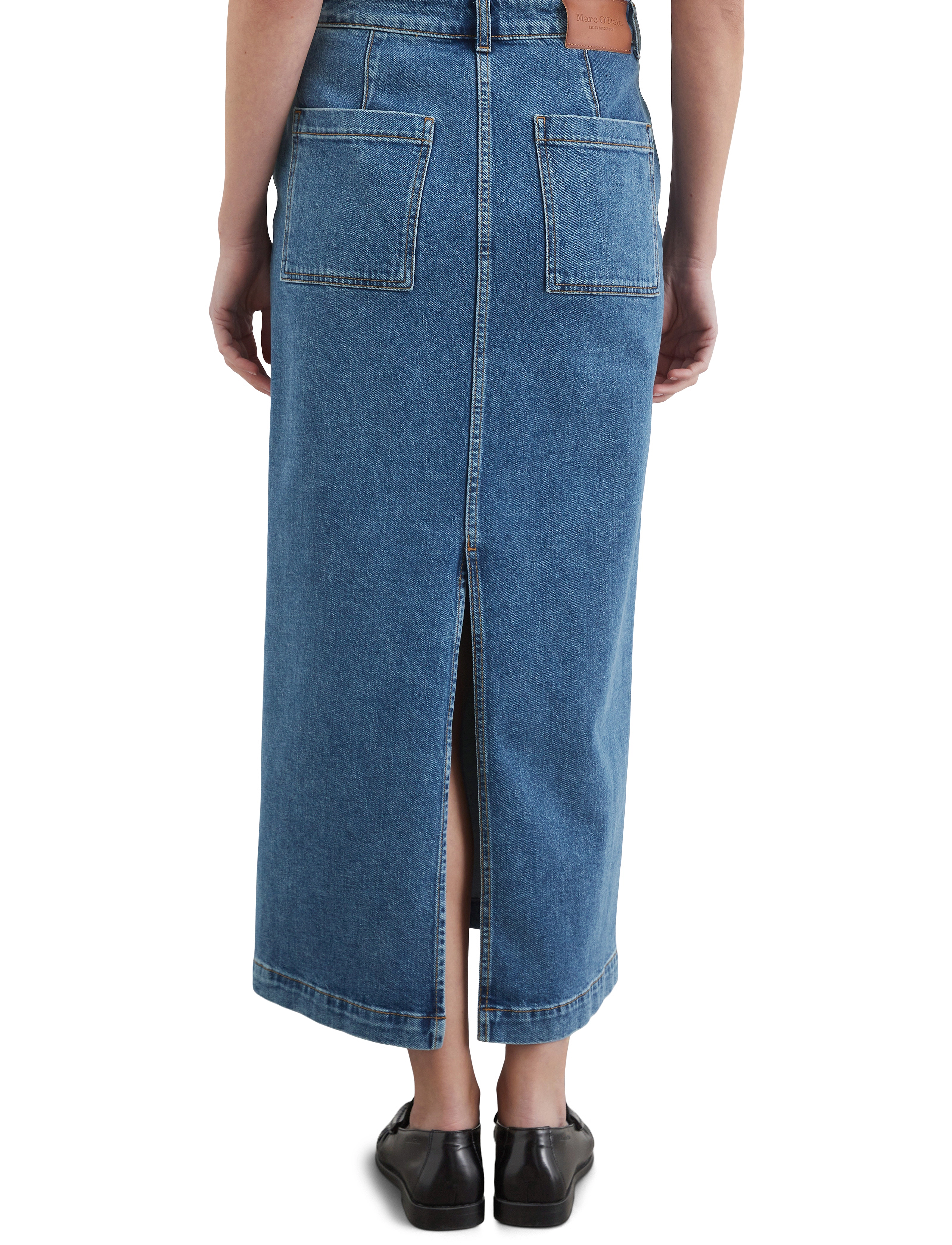Marc O'Polo - DENIM SKIRT - denim skirts - deep mid blue wash - 2