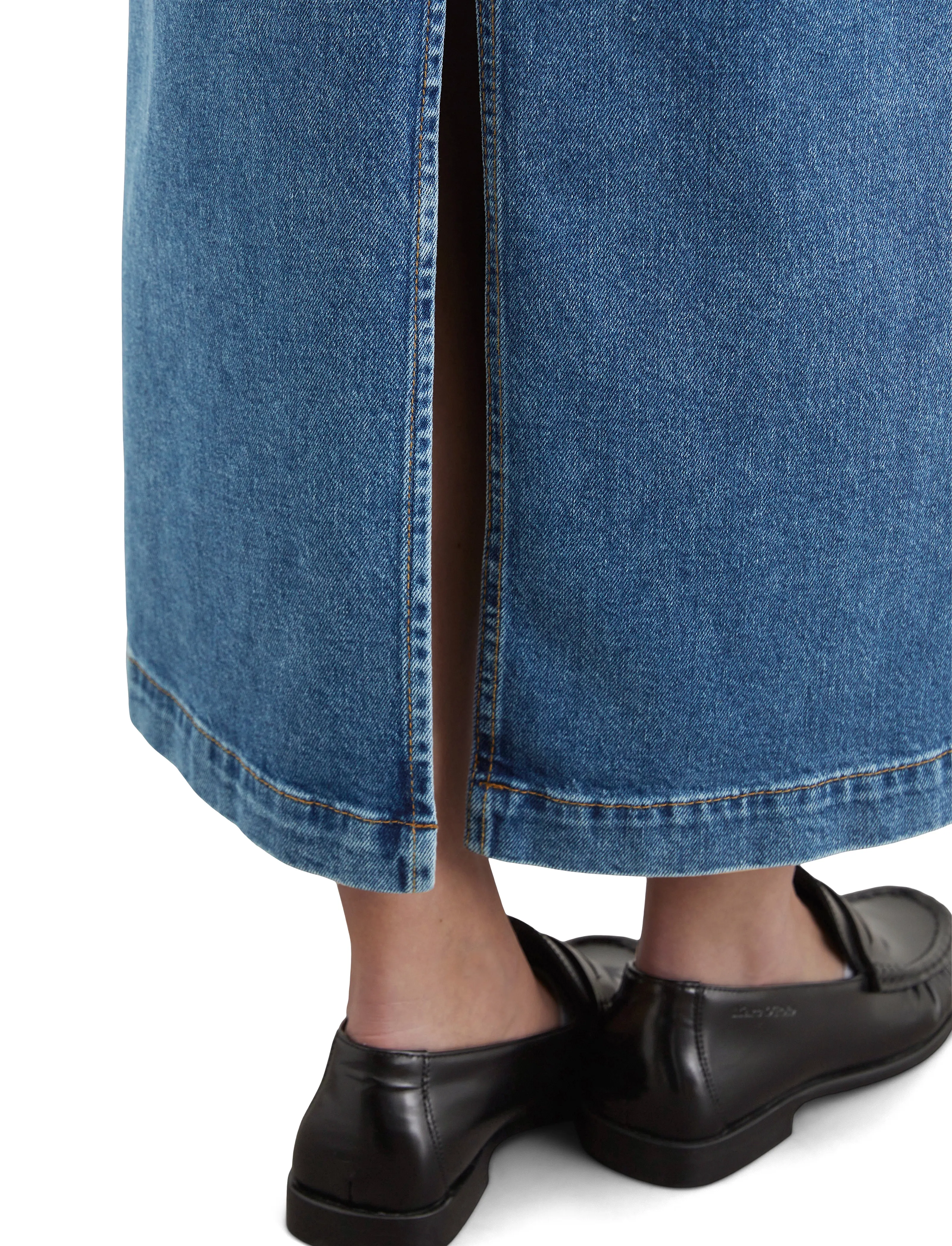 Marc O'Polo - DENIM SKIRT - denim skirts - deep mid blue wash - 3
