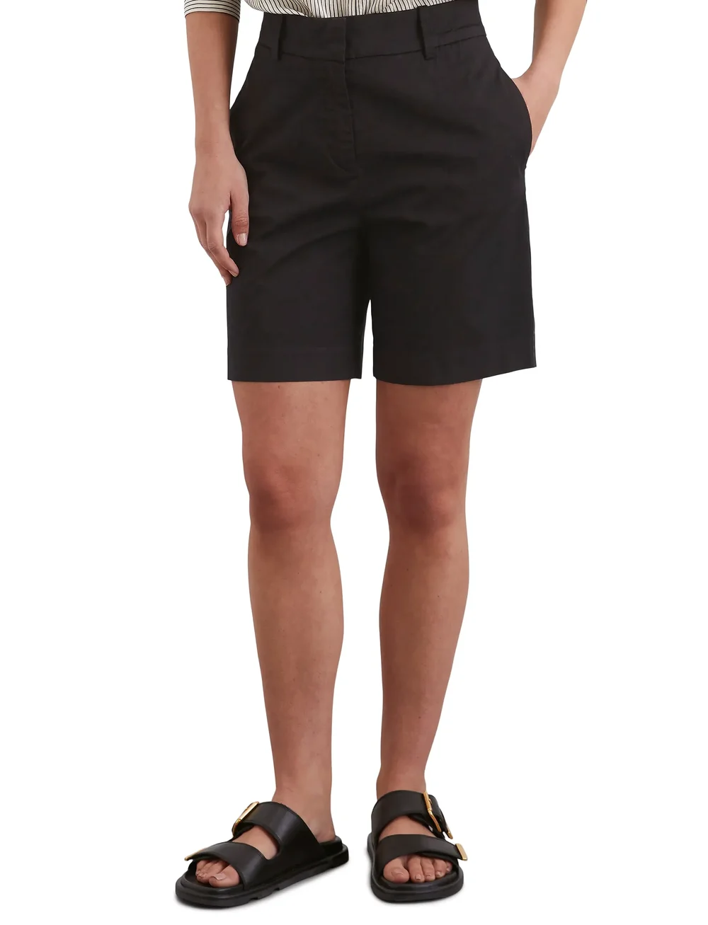 Marc O'Polo - WOVEN SHORTS - chino-shorts - black - 5