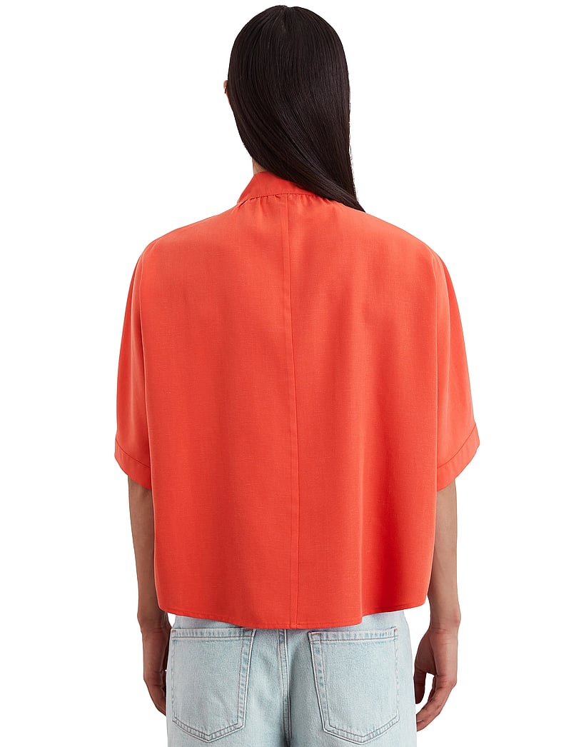 Marc O'Polo - SHIRTS/BLOUSES SHORT SLEEVE - kurzämlige blusen - burnt red - 2