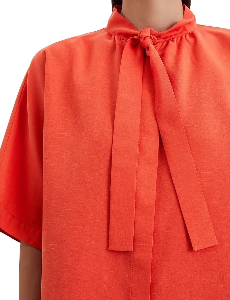 Marc O'Polo - SHIRTS/BLOUSES SHORT SLEEVE - kurzämlige blusen - burnt red - 3