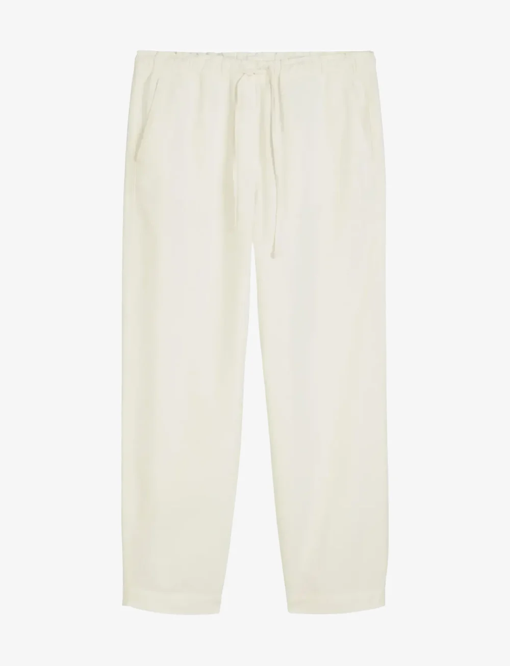 Marc O'Polo - WOVEN PANTS - bukser med lige ben - white cotton - 1