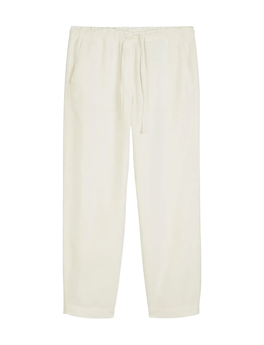 Marc O'Polo - WOVEN PANTS - white cotton - 1