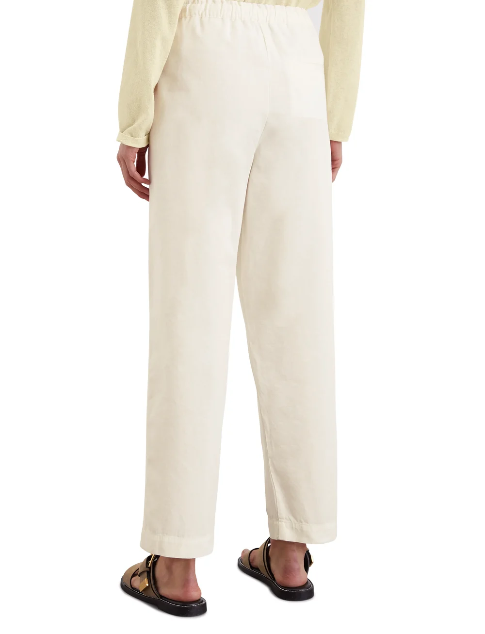 Marc O'Polo - WOVEN PANTS - bukser med lige ben - white cotton - 2