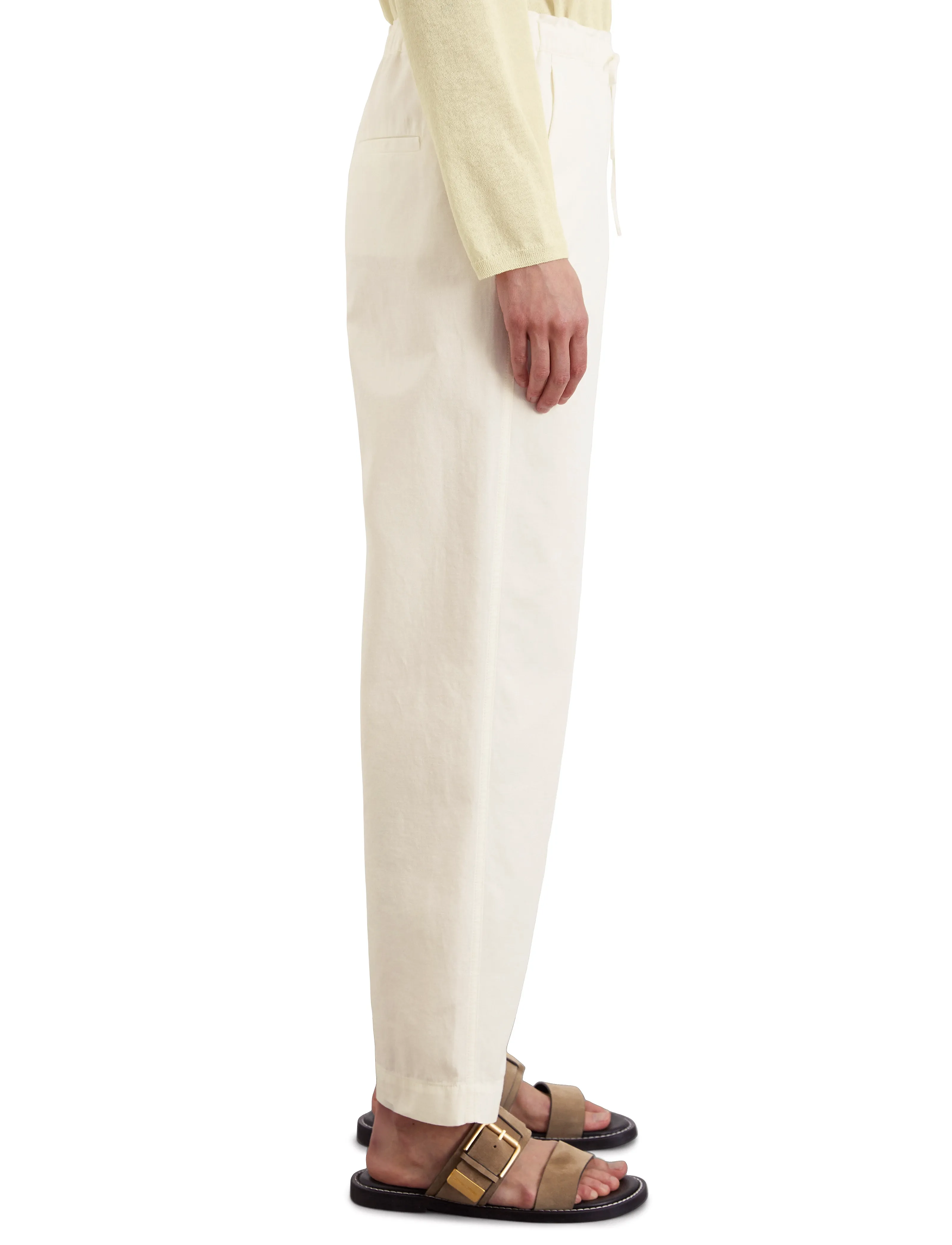Marc O'Polo - WOVEN PANTS - white cotton - 4