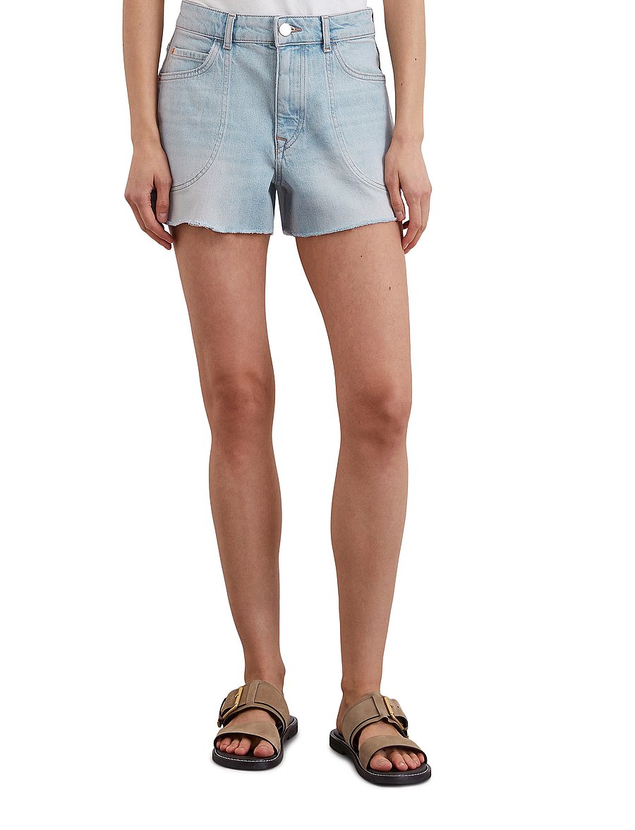 Marc O'Polo - DENIM SHORTS - gallastuttbuxur - essential authentic light blue - 0