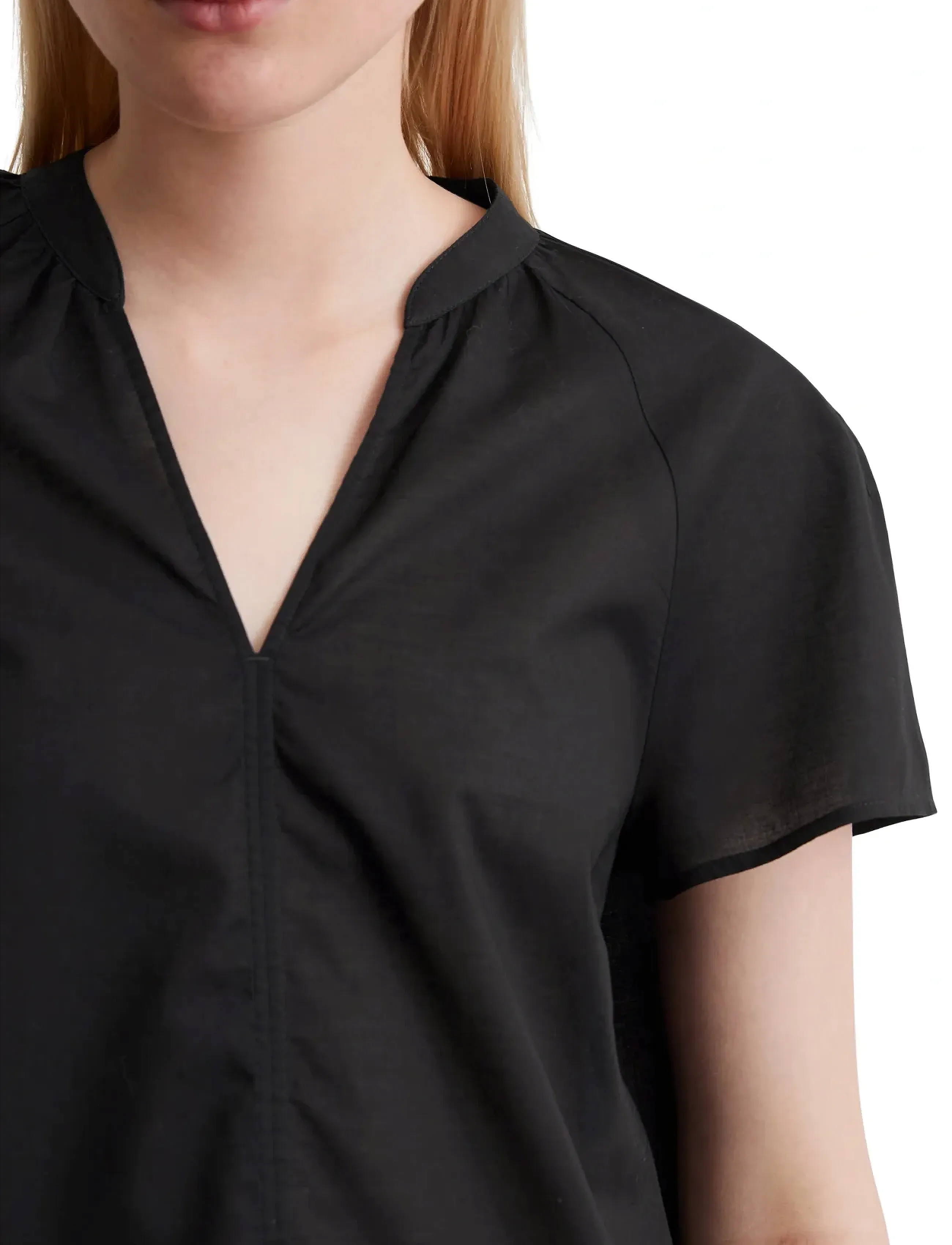 Marc O'Polo - SHIRTS/BLOUSES SHORT SLEEVE - stutterma blússur - black - 3
