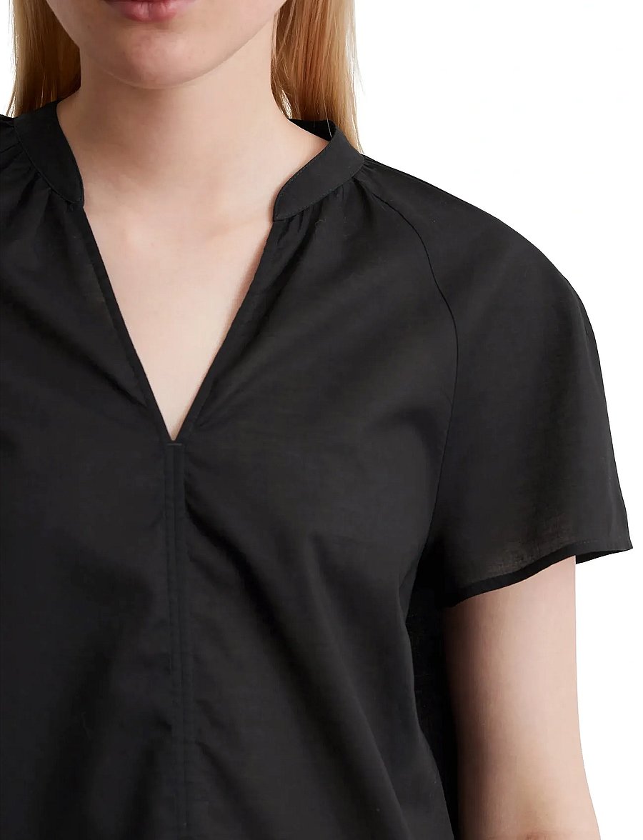Marc O'Polo - SHIRTS/BLOUSES SHORT SLEEVE - stutterma blússur - black - 3