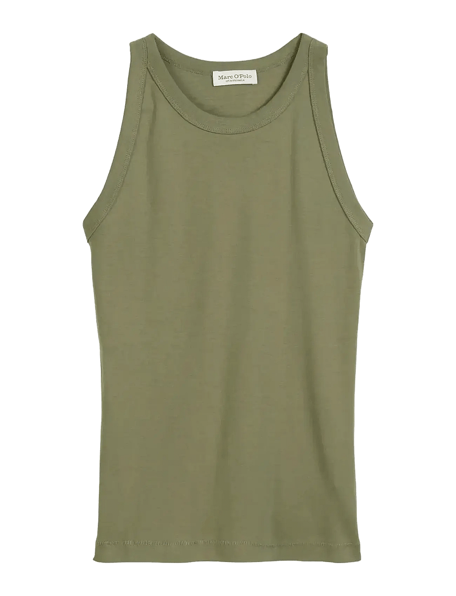 Marc O'Polo - T-SHIRTS SLEEVELESS - sleeveless tops - forest moss - 1