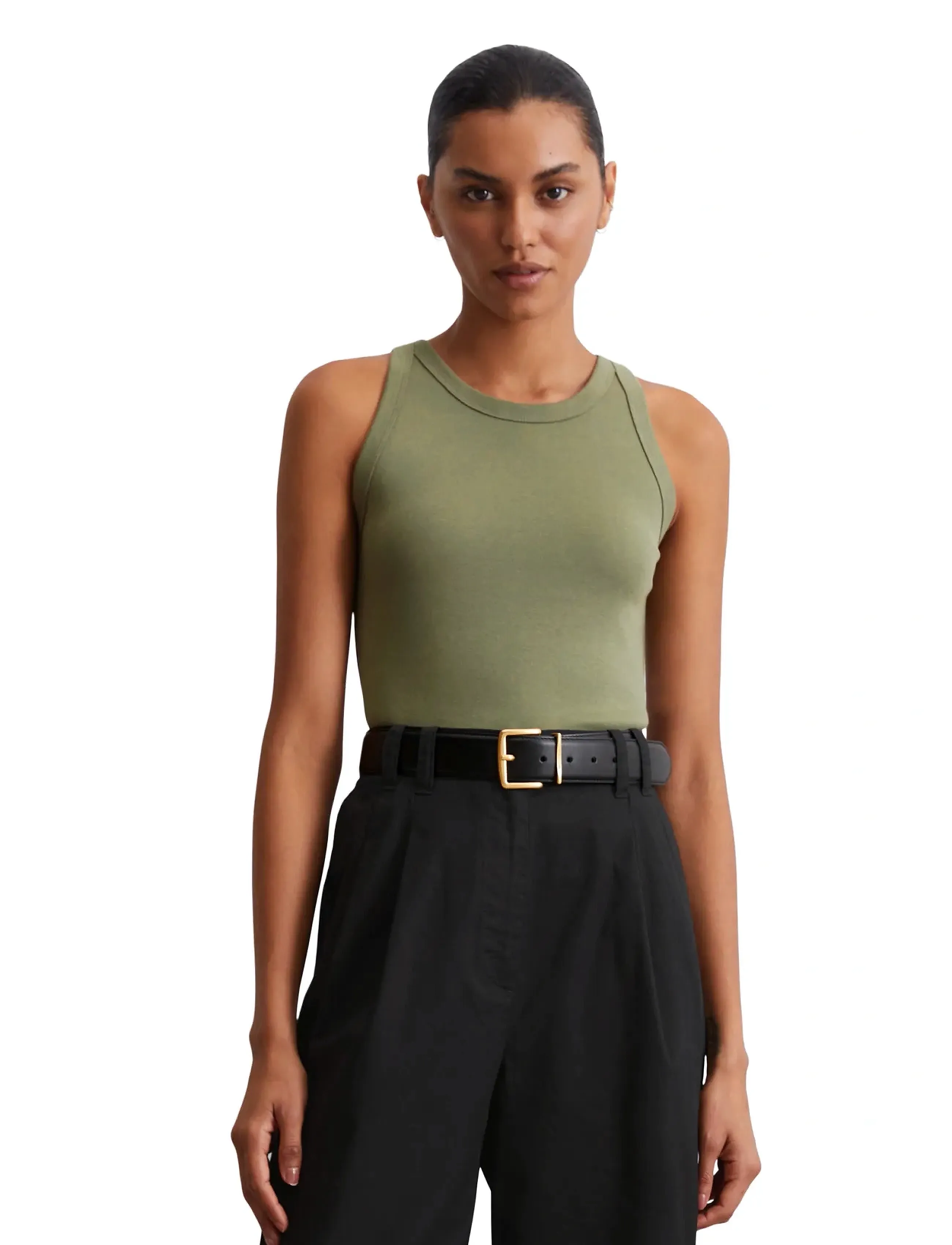 Marc O'Polo T-Shirts Sleeveless, XXL, T-shirts & Oberteile, Khakigrün - Frauen