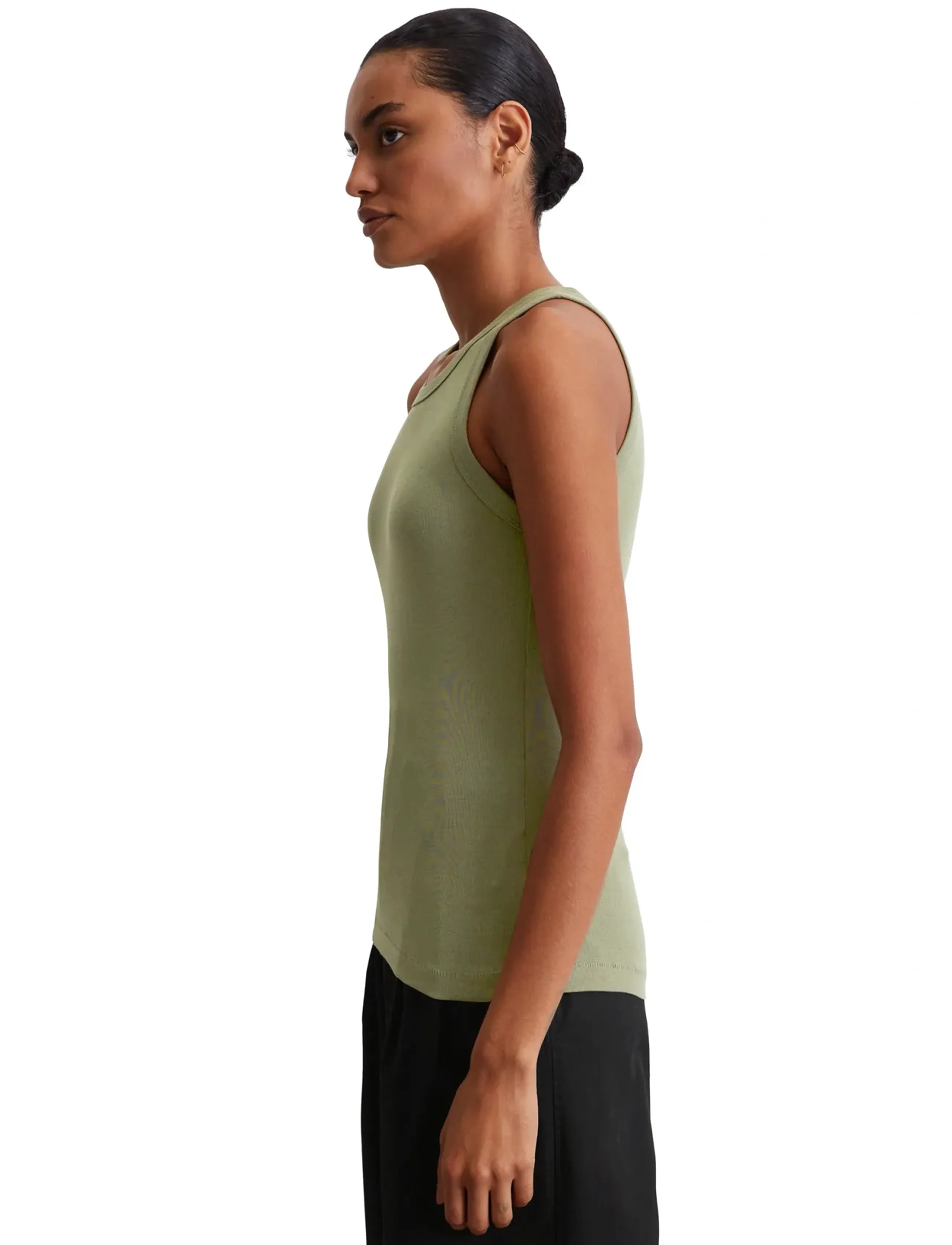 Marc O'Polo - T-SHIRTS SLEEVELESS - sleeveless tops - forest moss - 4